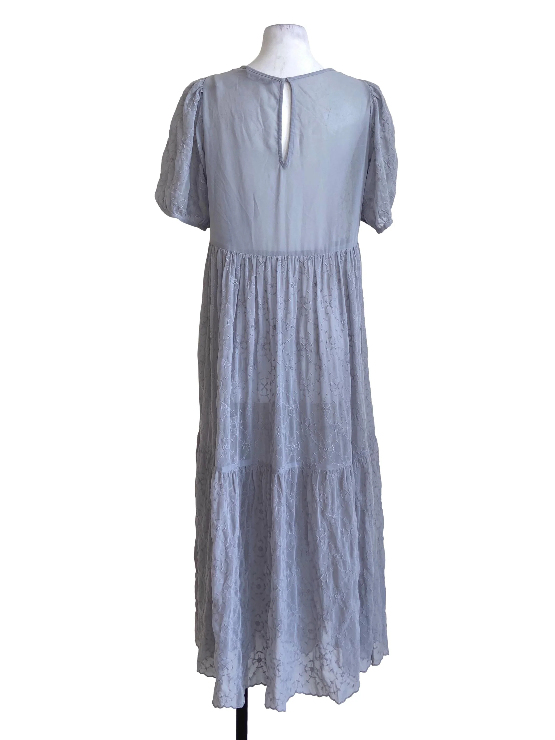 Flint Grey & Floral Layered Dress - Image 2