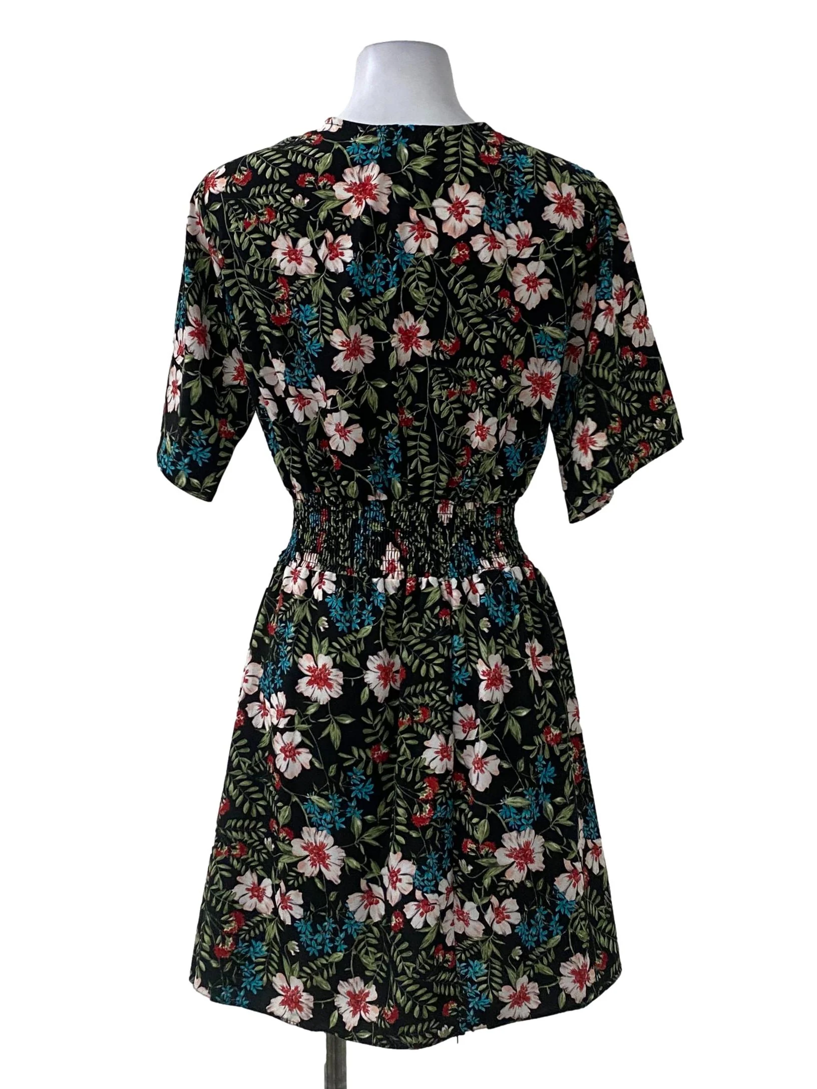 Floral Prints V-Neck Dress - Image 2