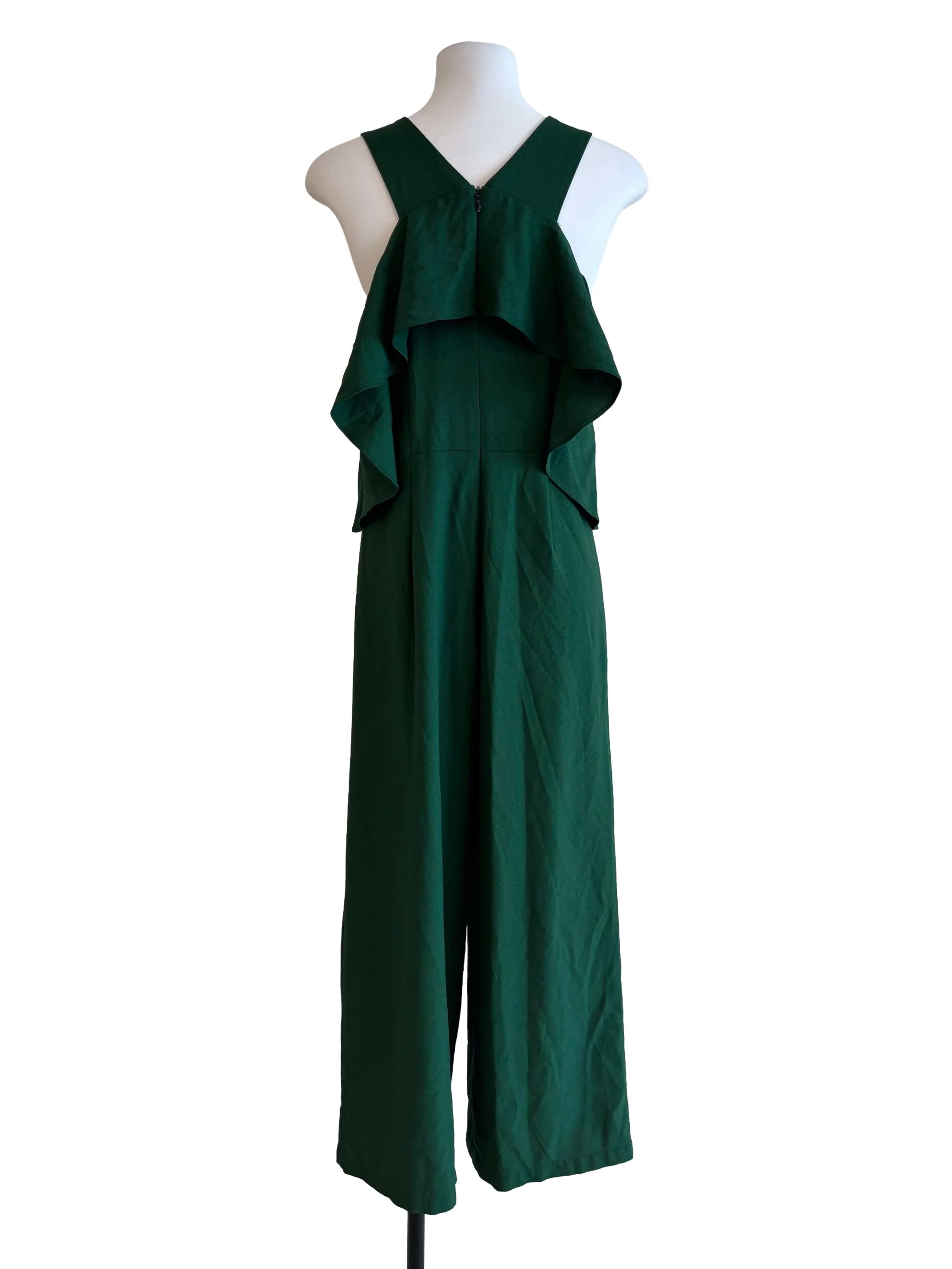 Forest Green Ruffle Jumpsuit - Image 2