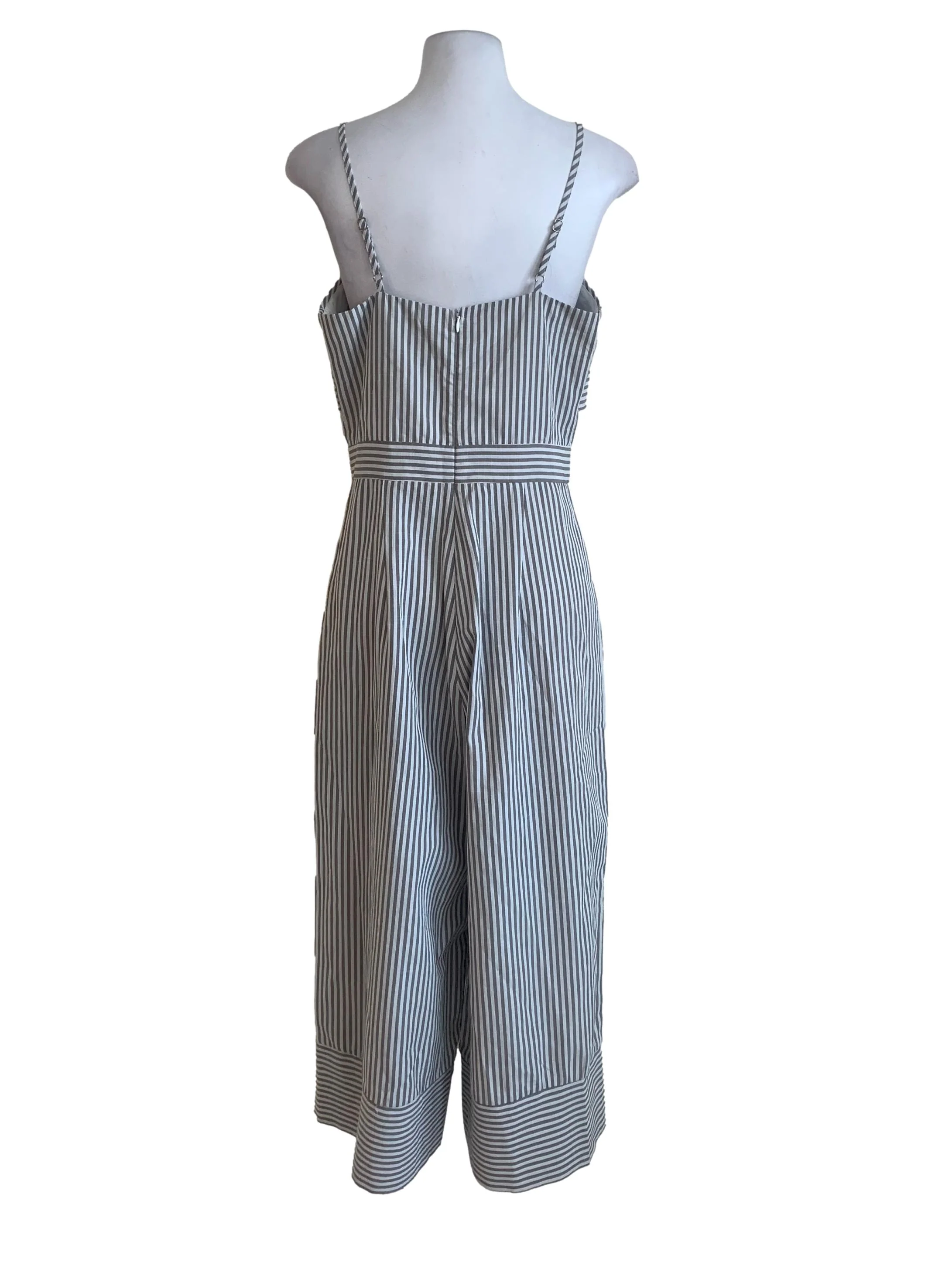 Fossll Grey Bengal Stripe Jumpsuits - Image 2