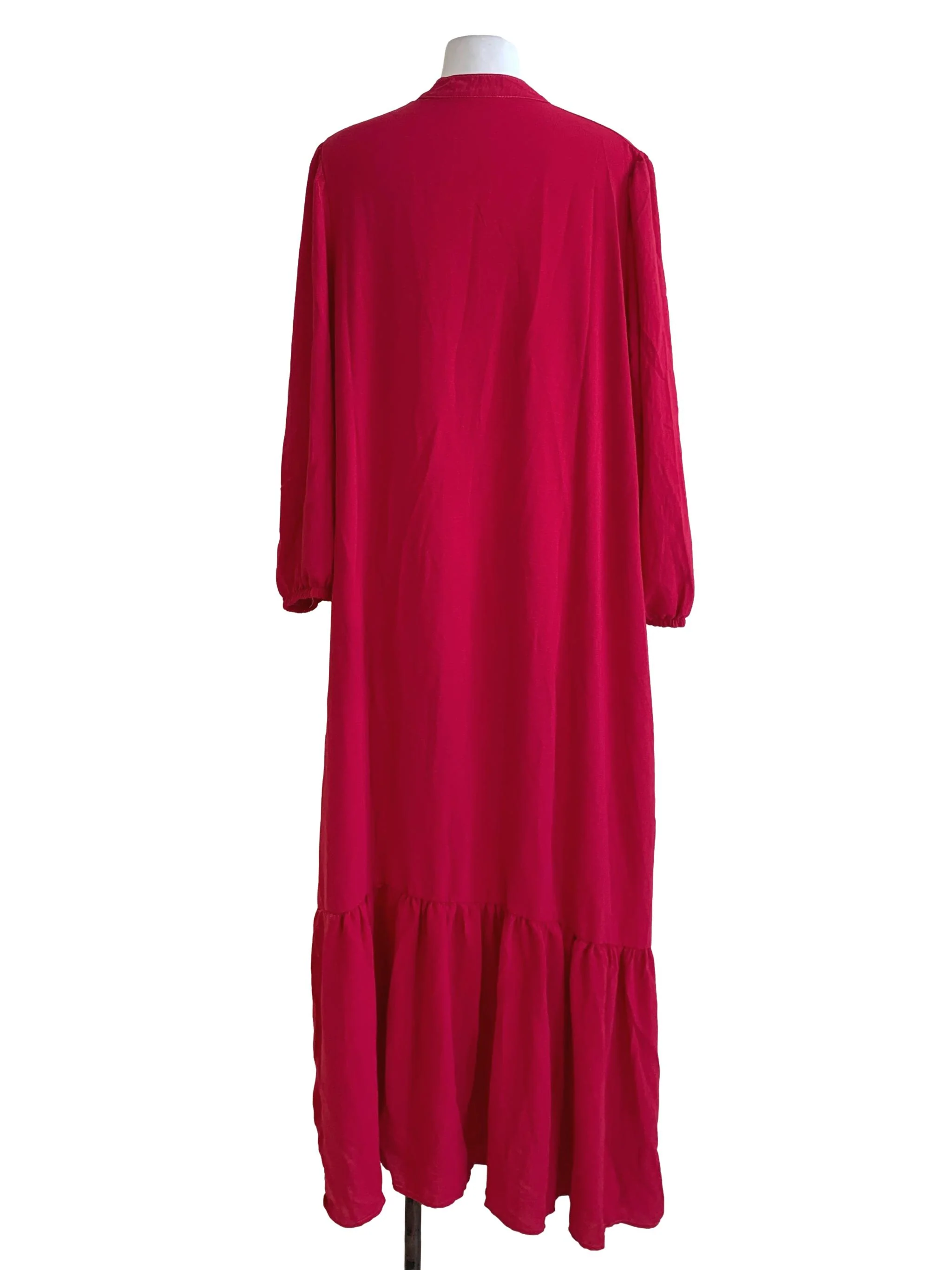 Fuschia Plain Shirt Dress - Image 2