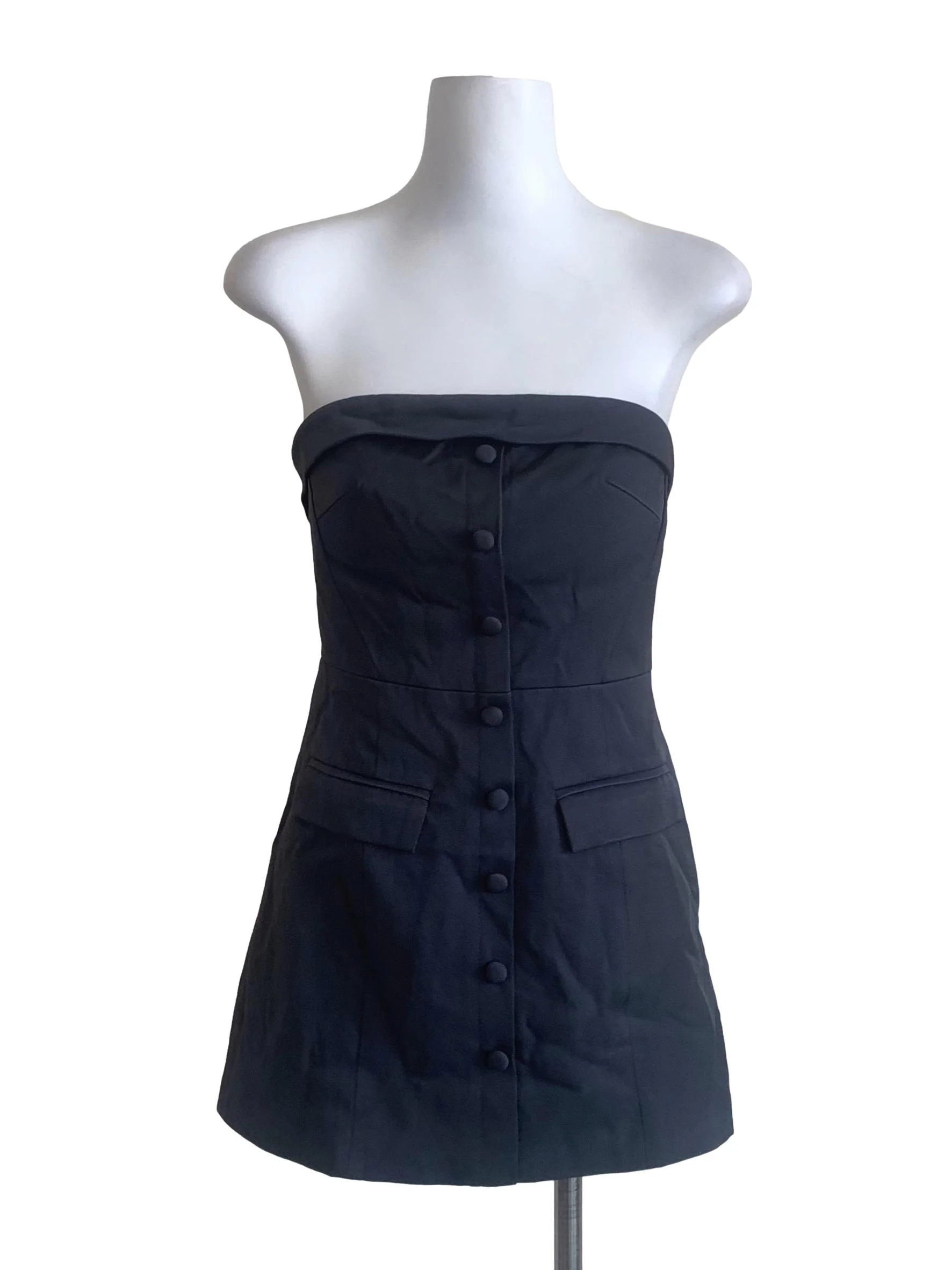 Graphite Grey Strapless Dress