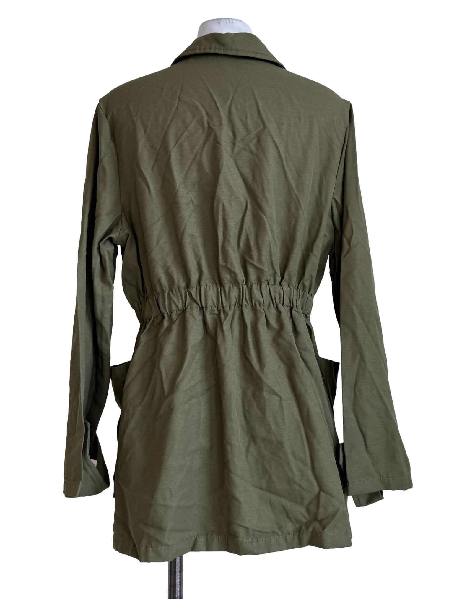 Grass Green Long Sleeve Blouse - Image 2