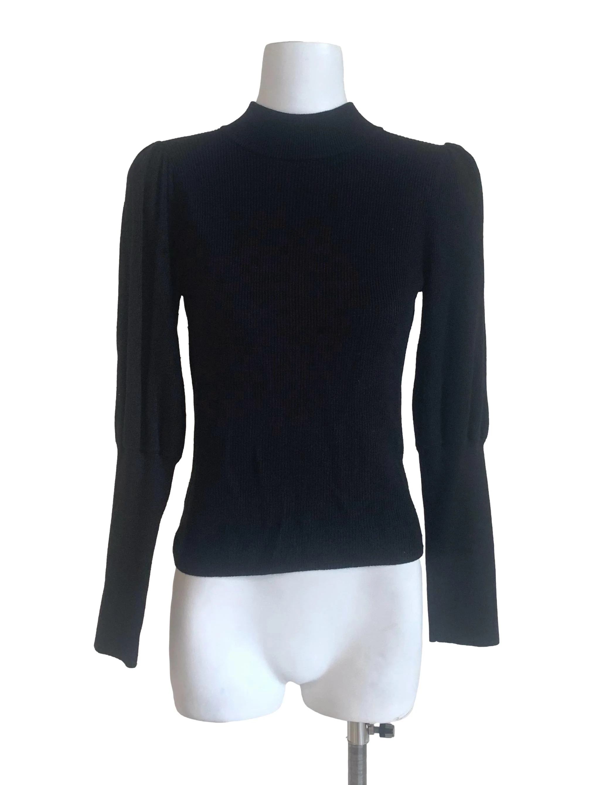 Grease Black High Neck Top LB