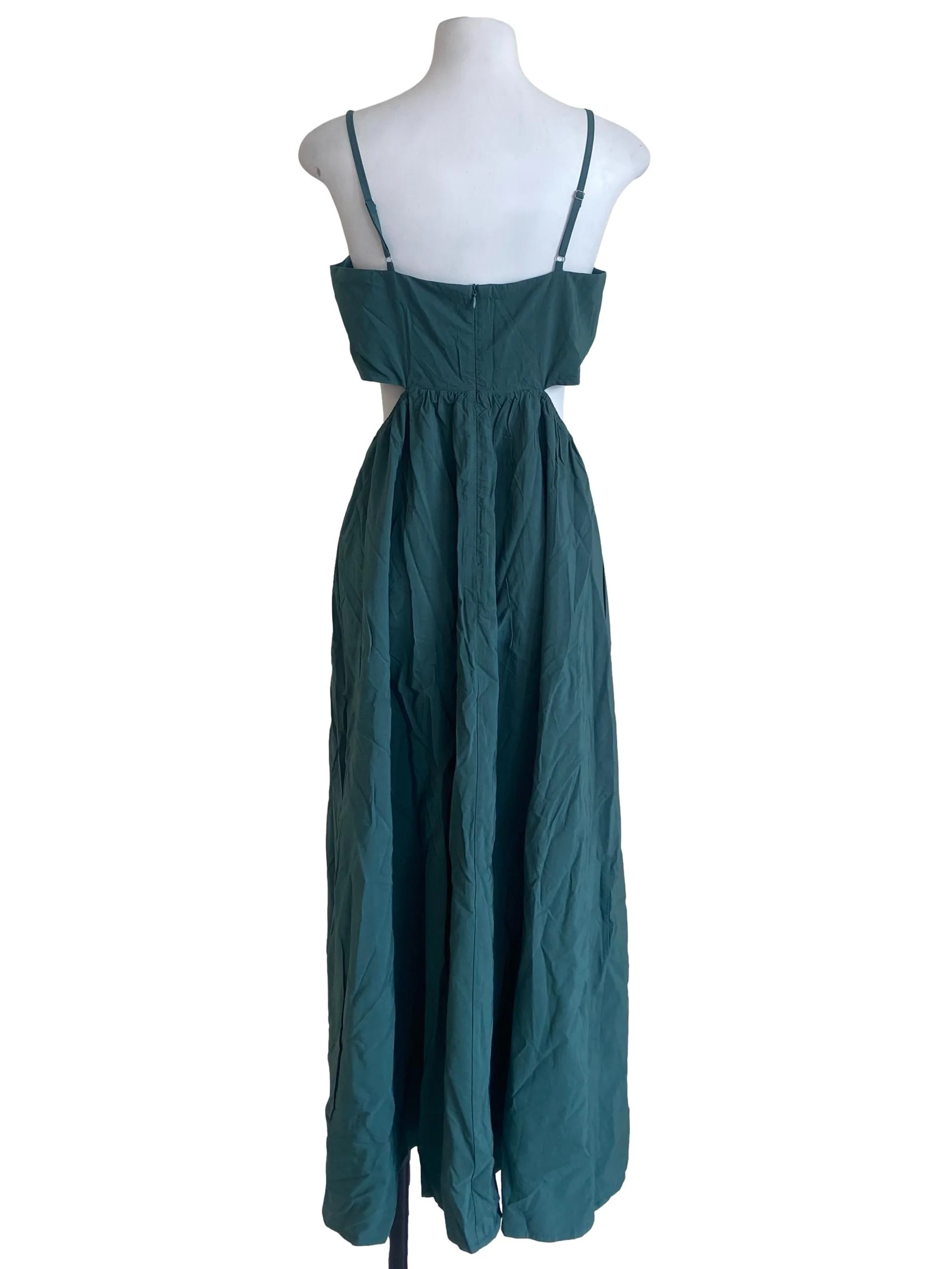 Emerald Green Cutout Dress - Image 2