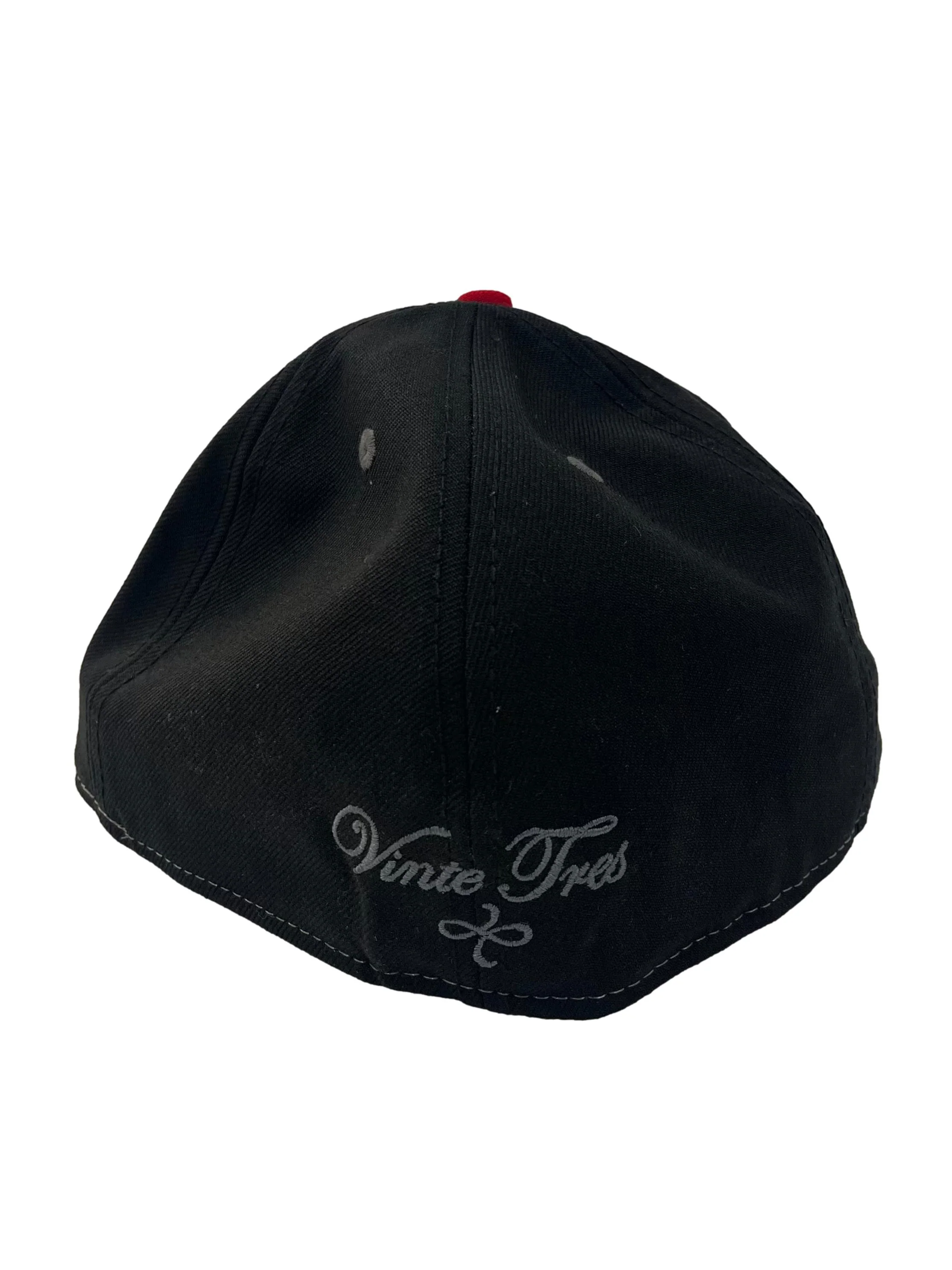 Grey And Black With Embroidery Snapback Cap - Image 2