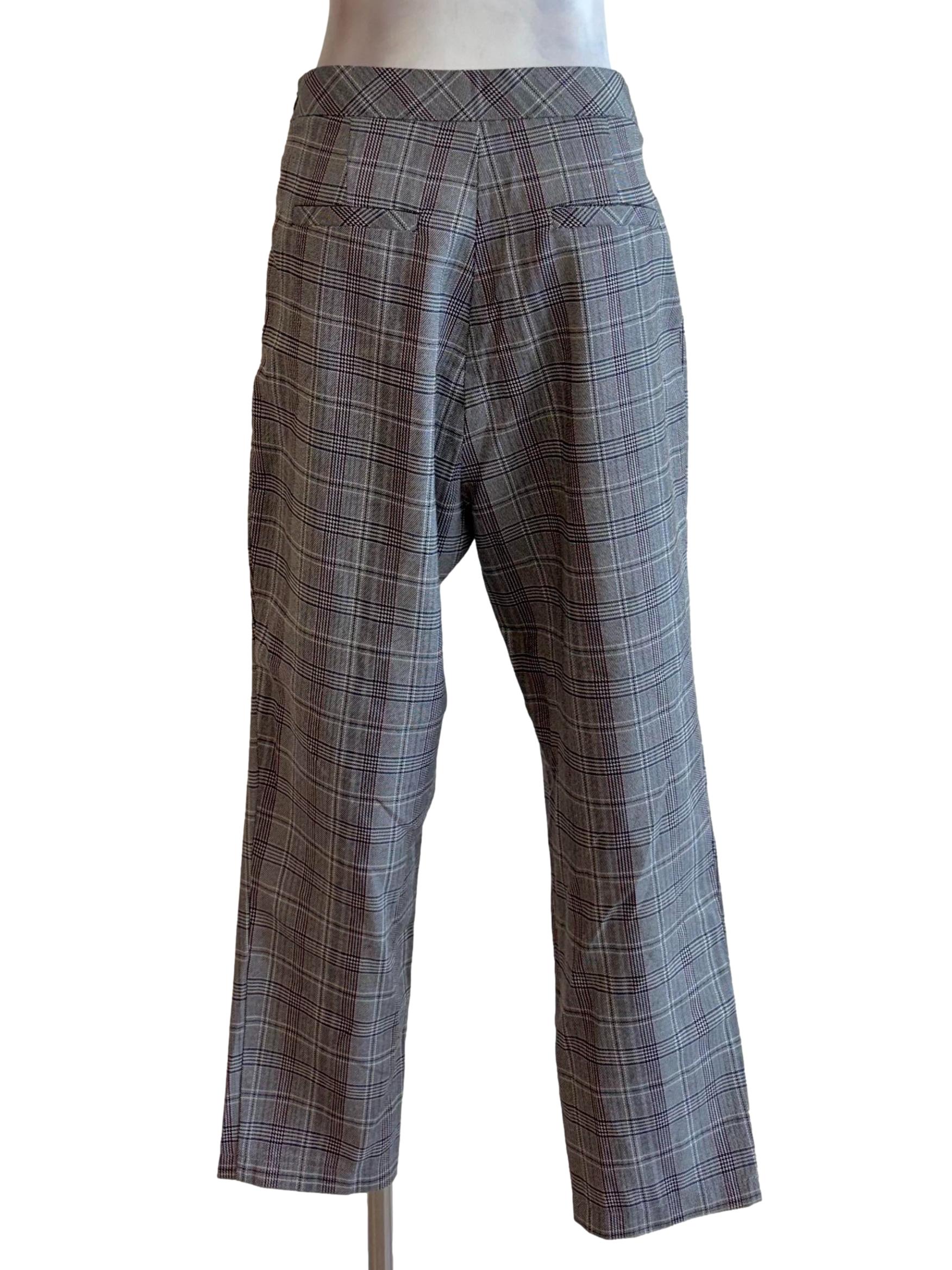 Grey Checkered Highwaist Pant - Image 2