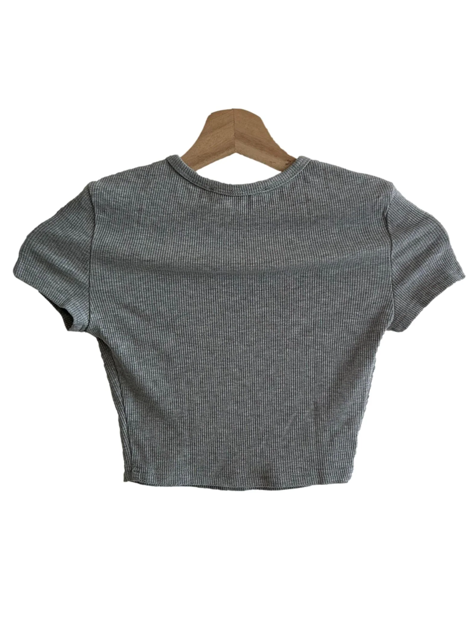 Grey Fitted Top - Image 2