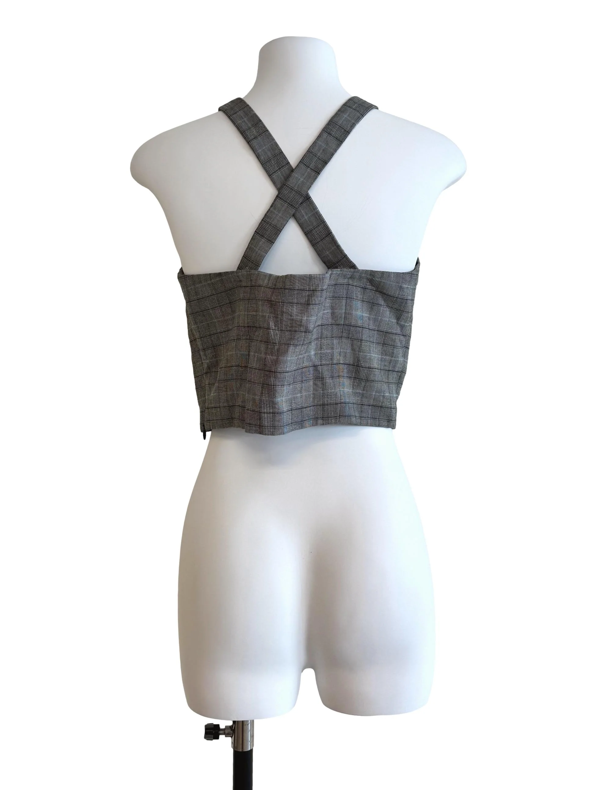 Grey Gingham Top - Image 2