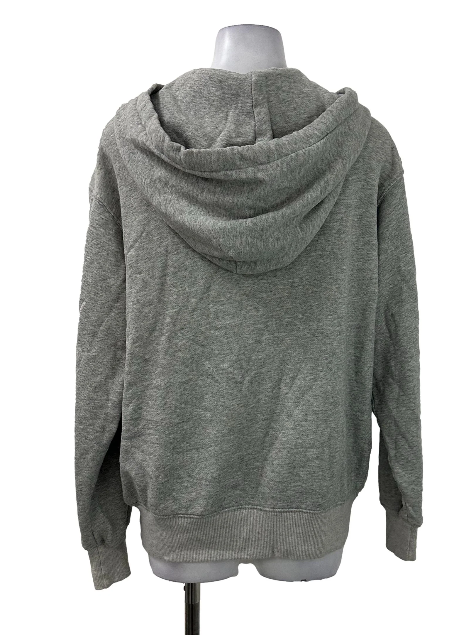 Grey Hooded Zipper Jacket - Image 2