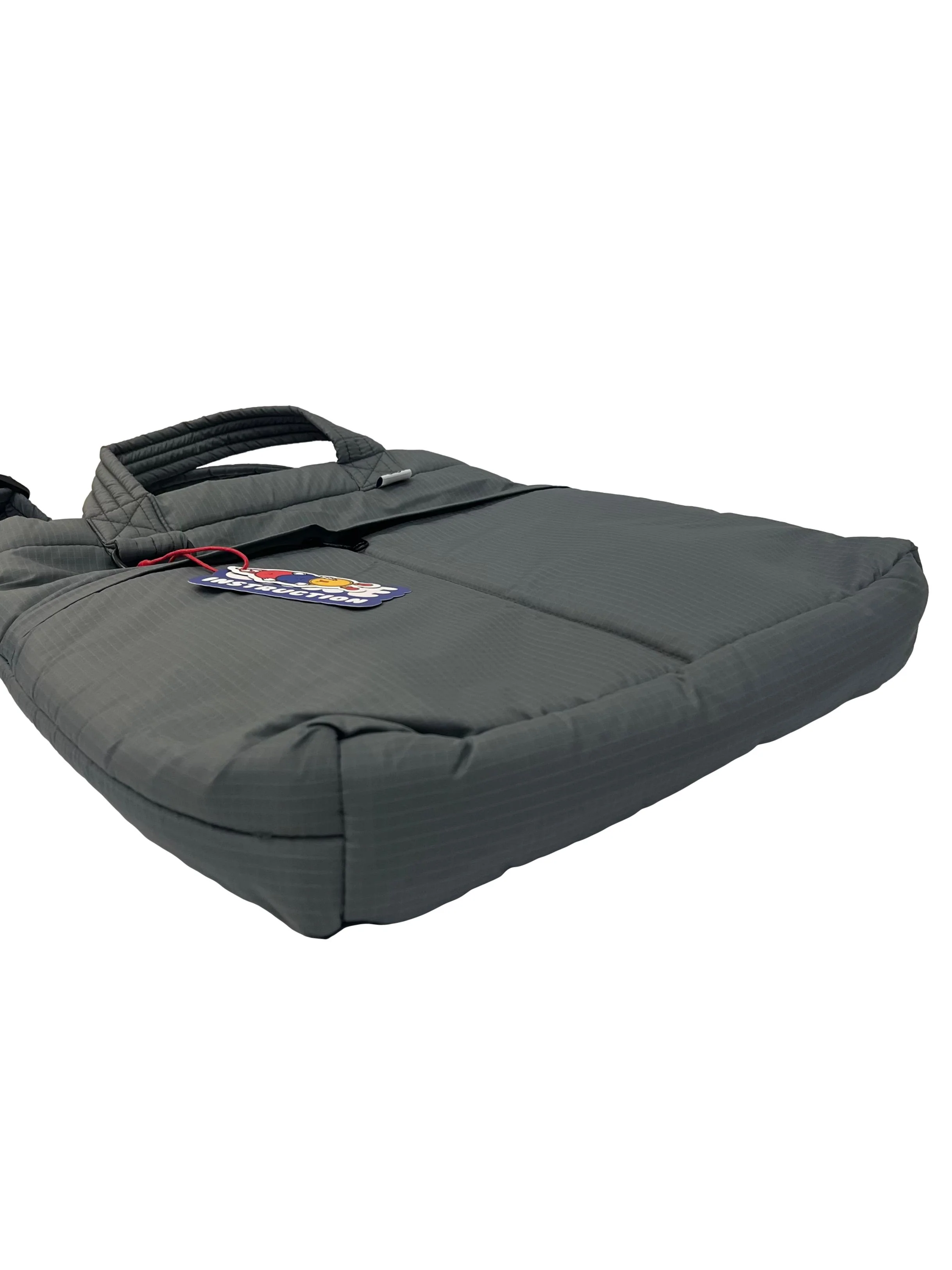Grey Laptop Shoulder Bag With Detachable Straps - Image 4