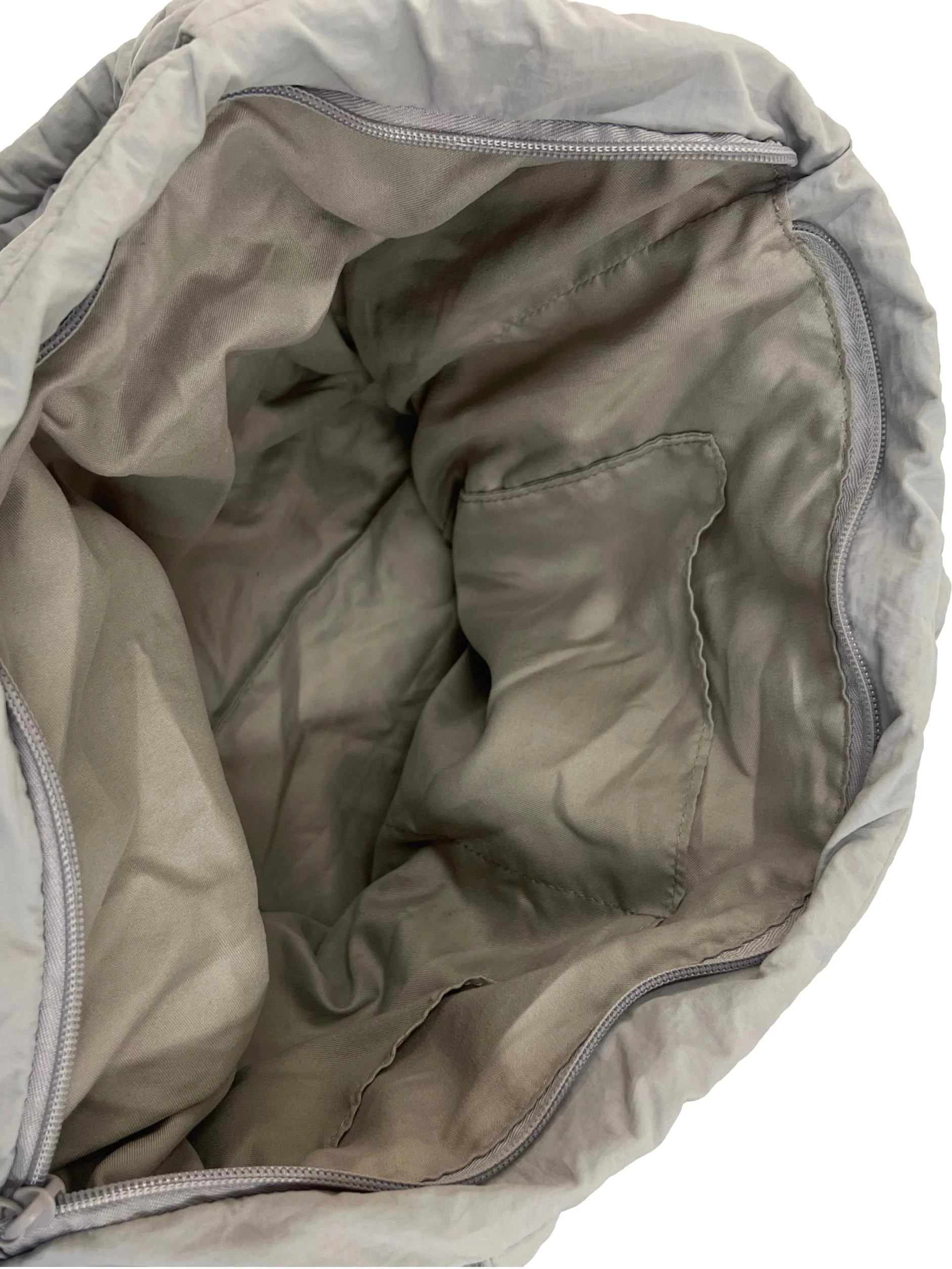 Grey Nylon Puffer Shopper Shoulder Bag - Image 4