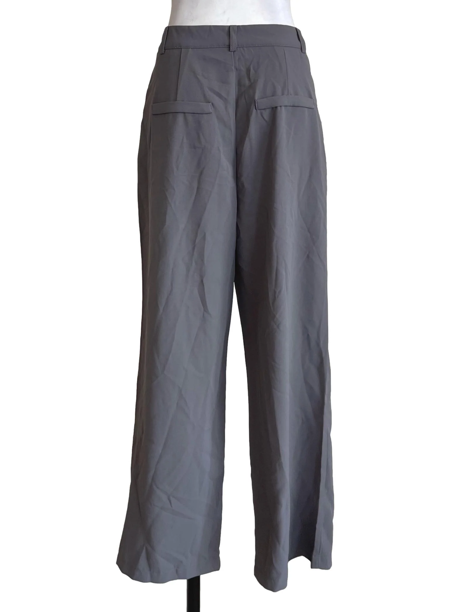Grey Petite Buttoned Pants - Image 2