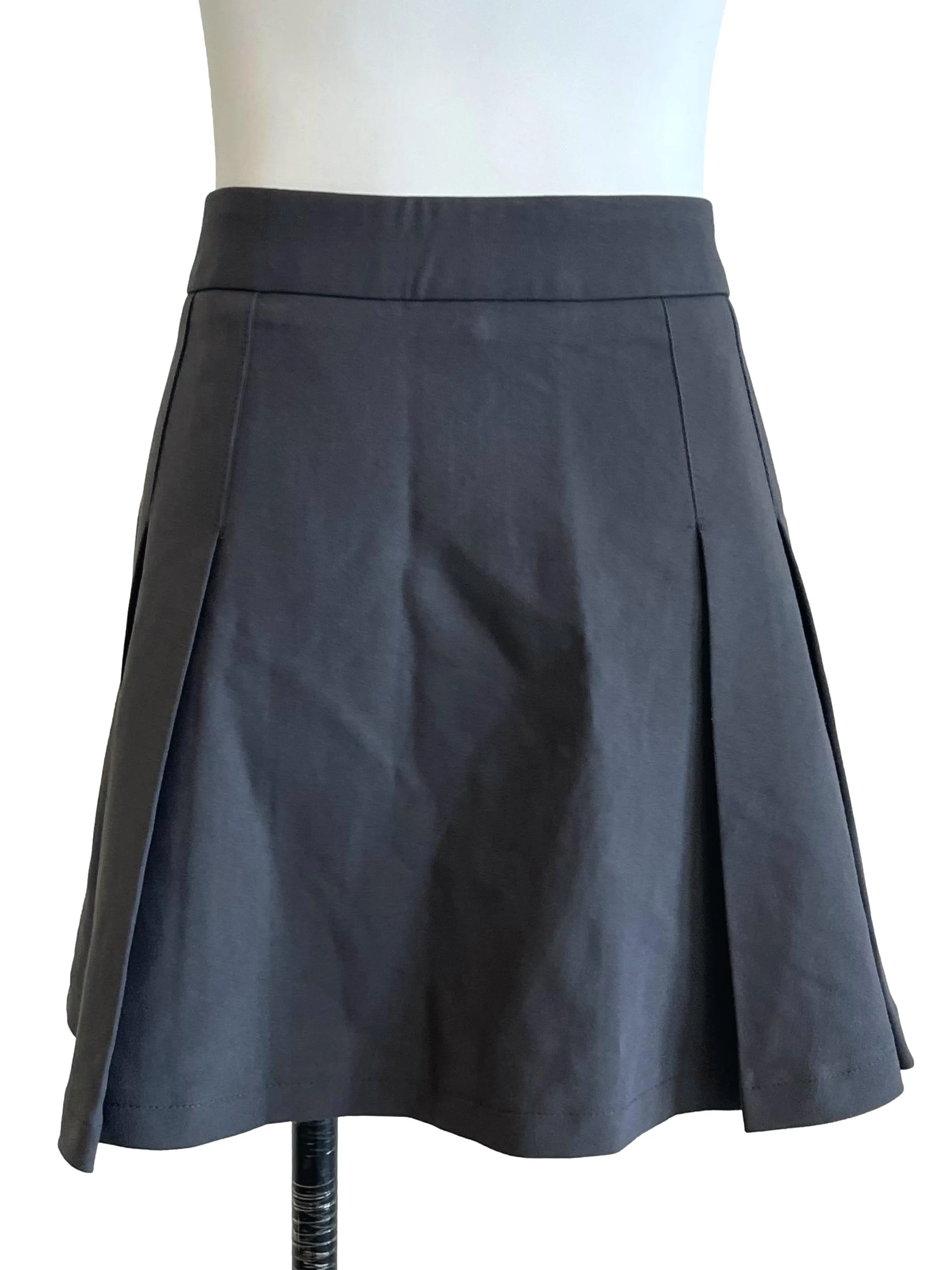 Grey Pleated Skorts - Image 2