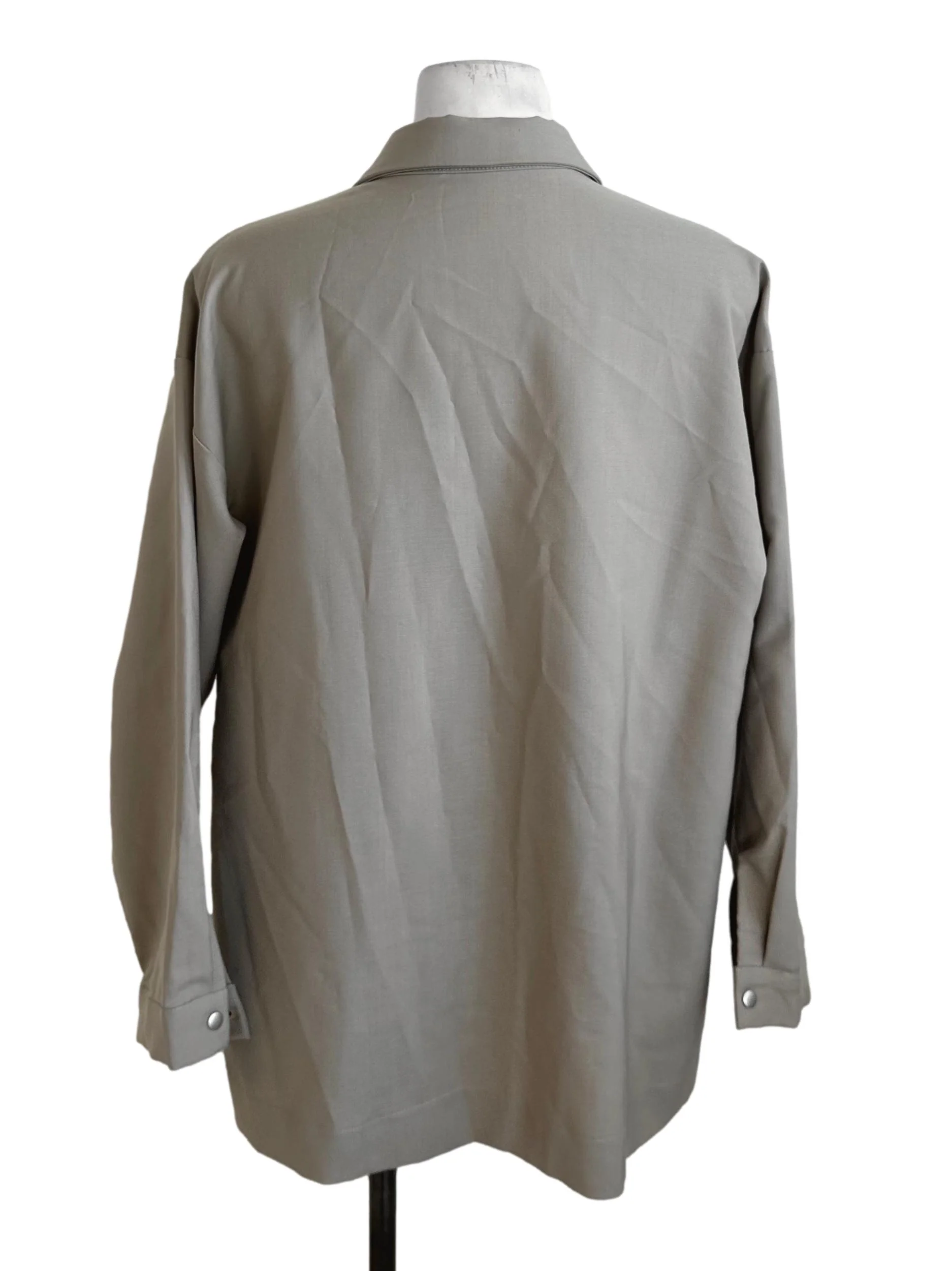 Hazel Brown Collar Button Top - Image 2