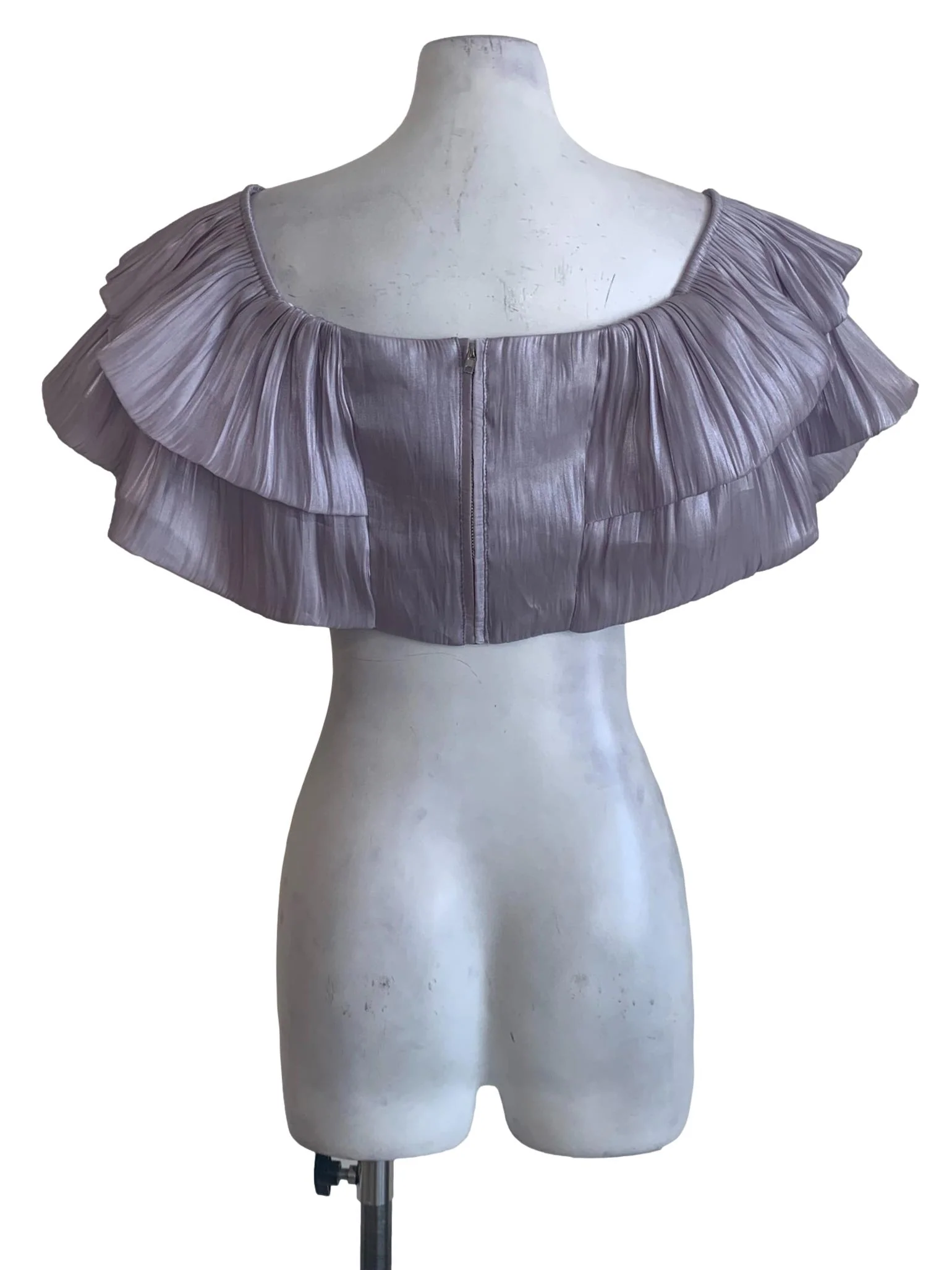 Heather Purple Off Shoulder Top - Image 2