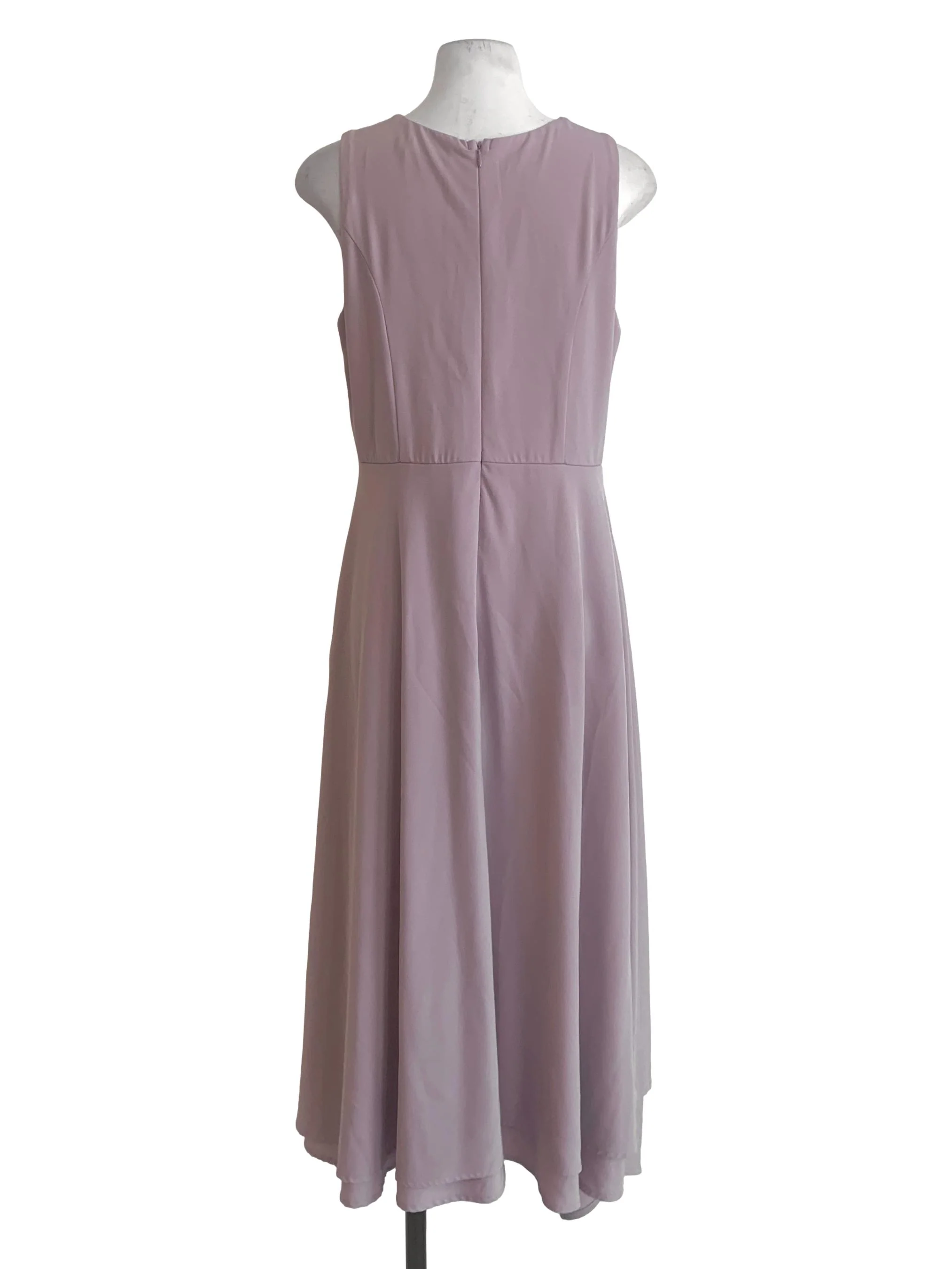 Heather Purple V Neck Dress TCL - Image 2