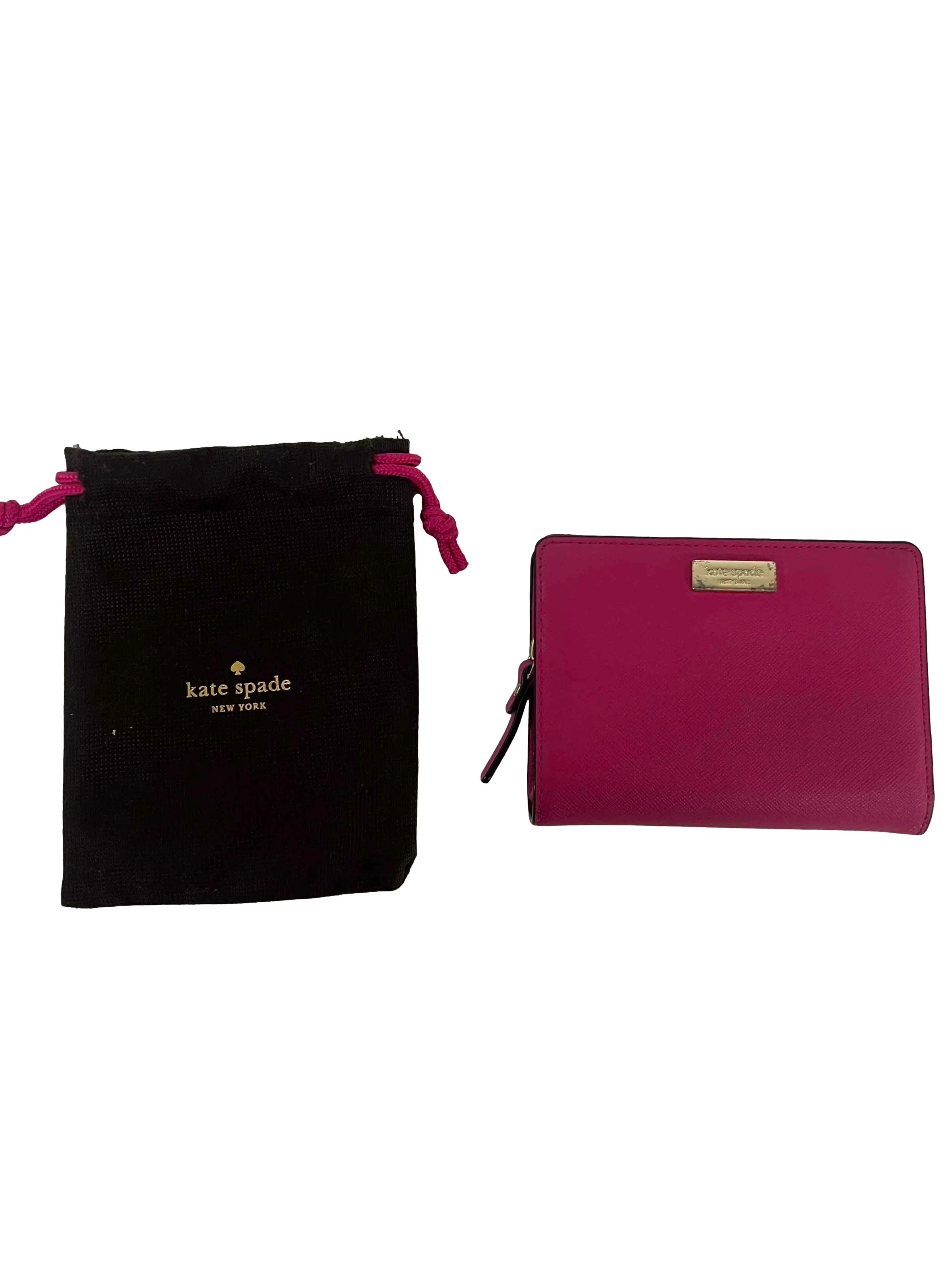 Hot Pink Leather Small Wallet - Image 3