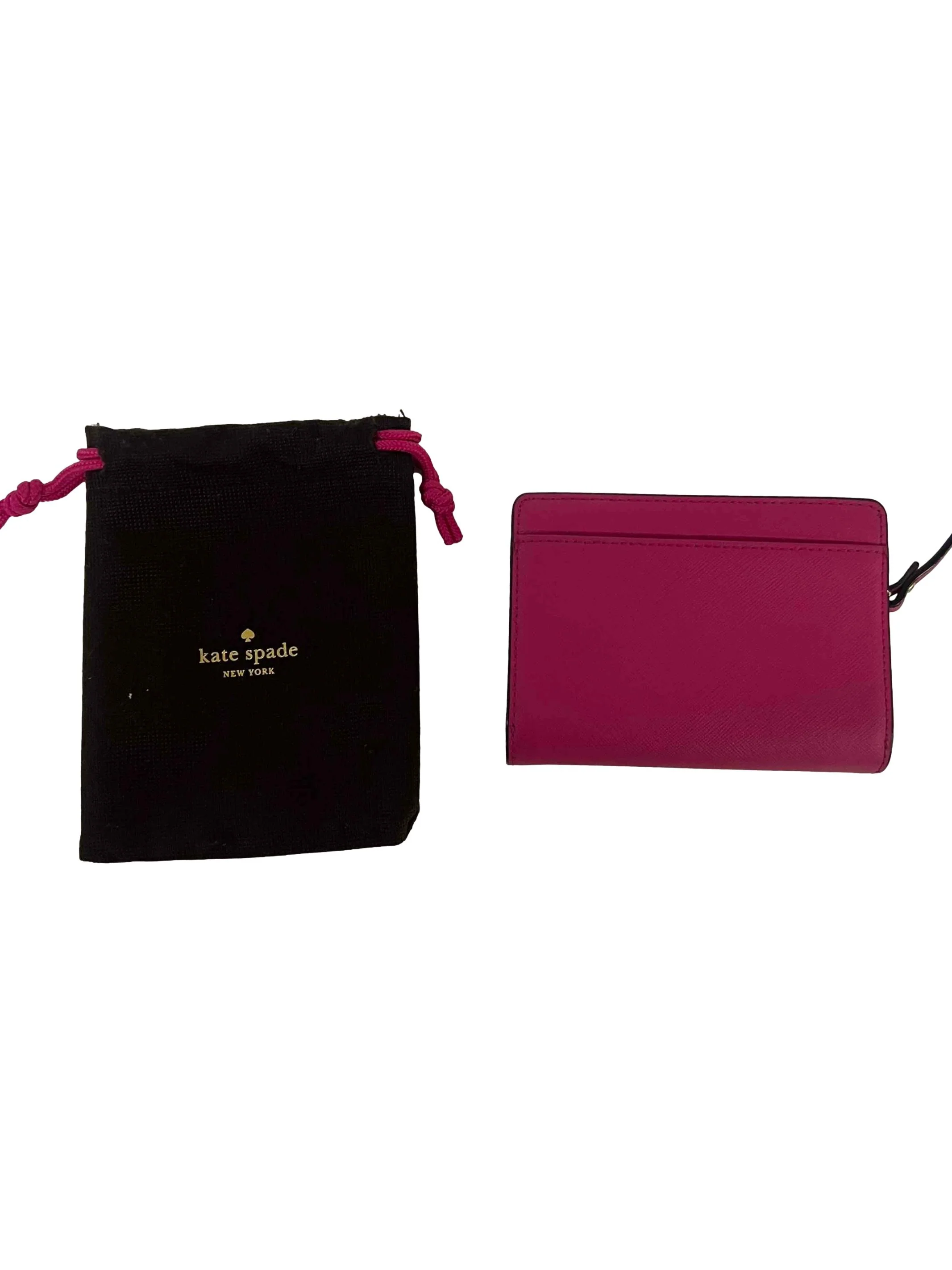 Hot Pink Leather Small Wallet - Image 4