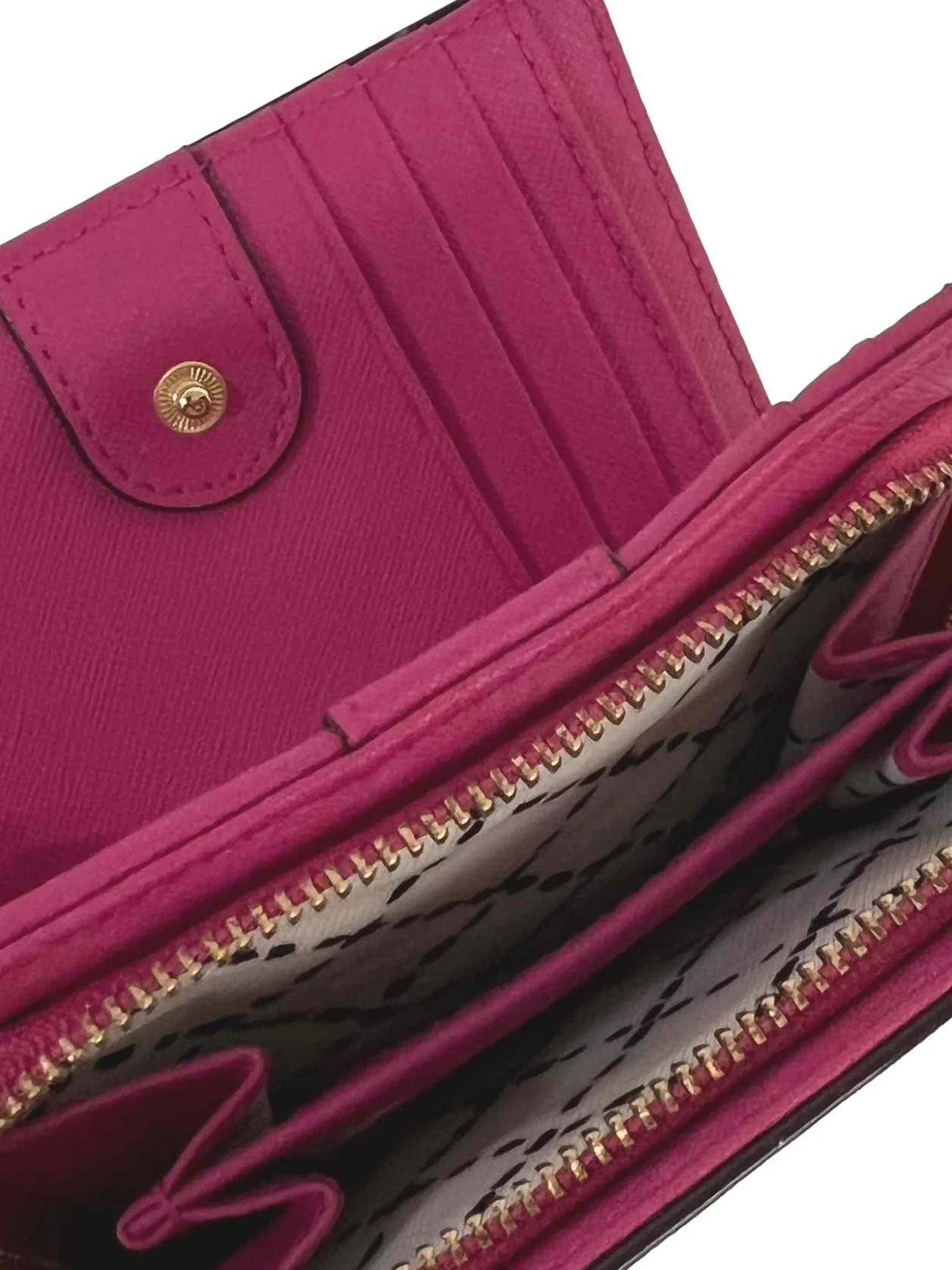 Hot Pink Leather Small Wallet - Image 5