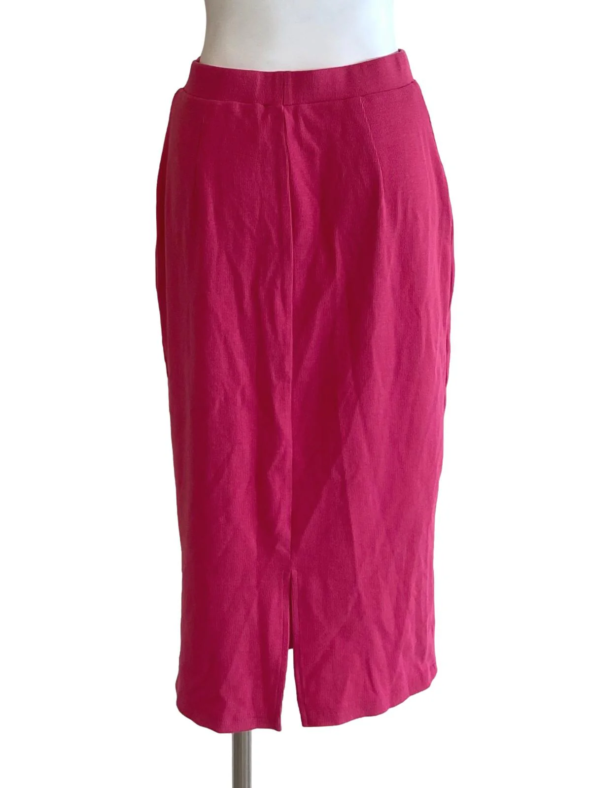 Hot Pink Stripe Slit Skirts - Image 2