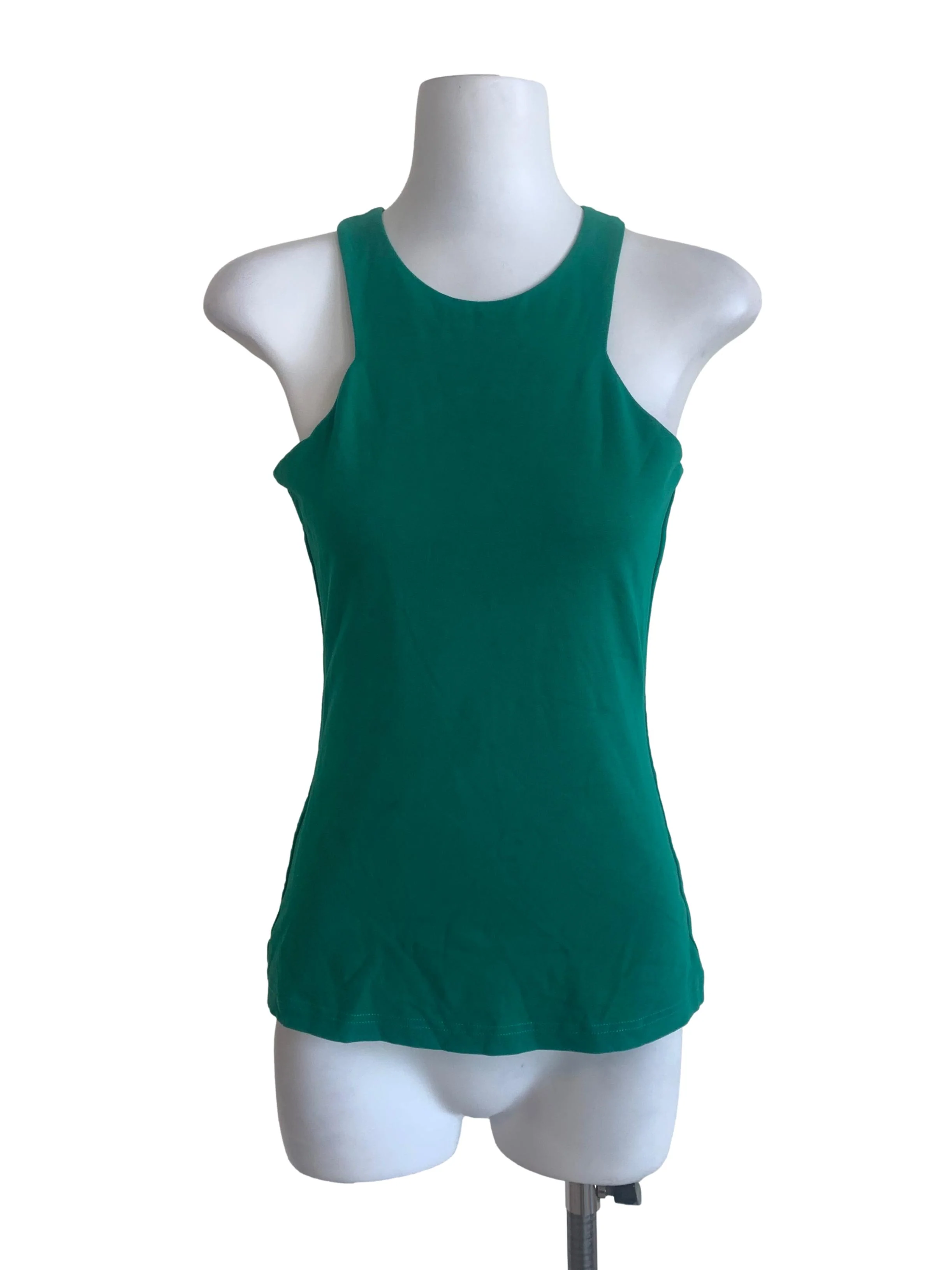 Hunter Green Halter Neck Tank Top