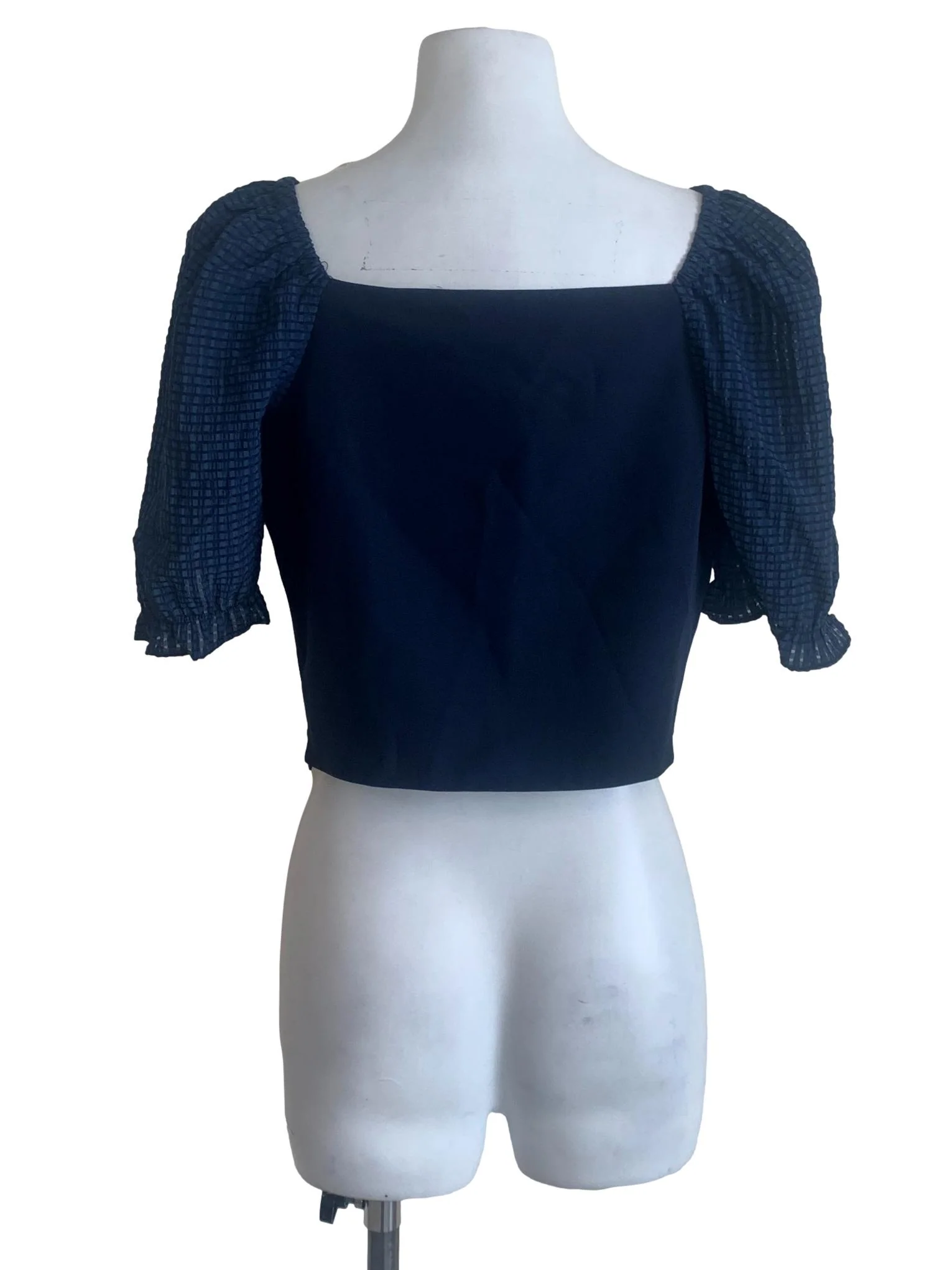 Indigo Blue Smocked Top - Image 2