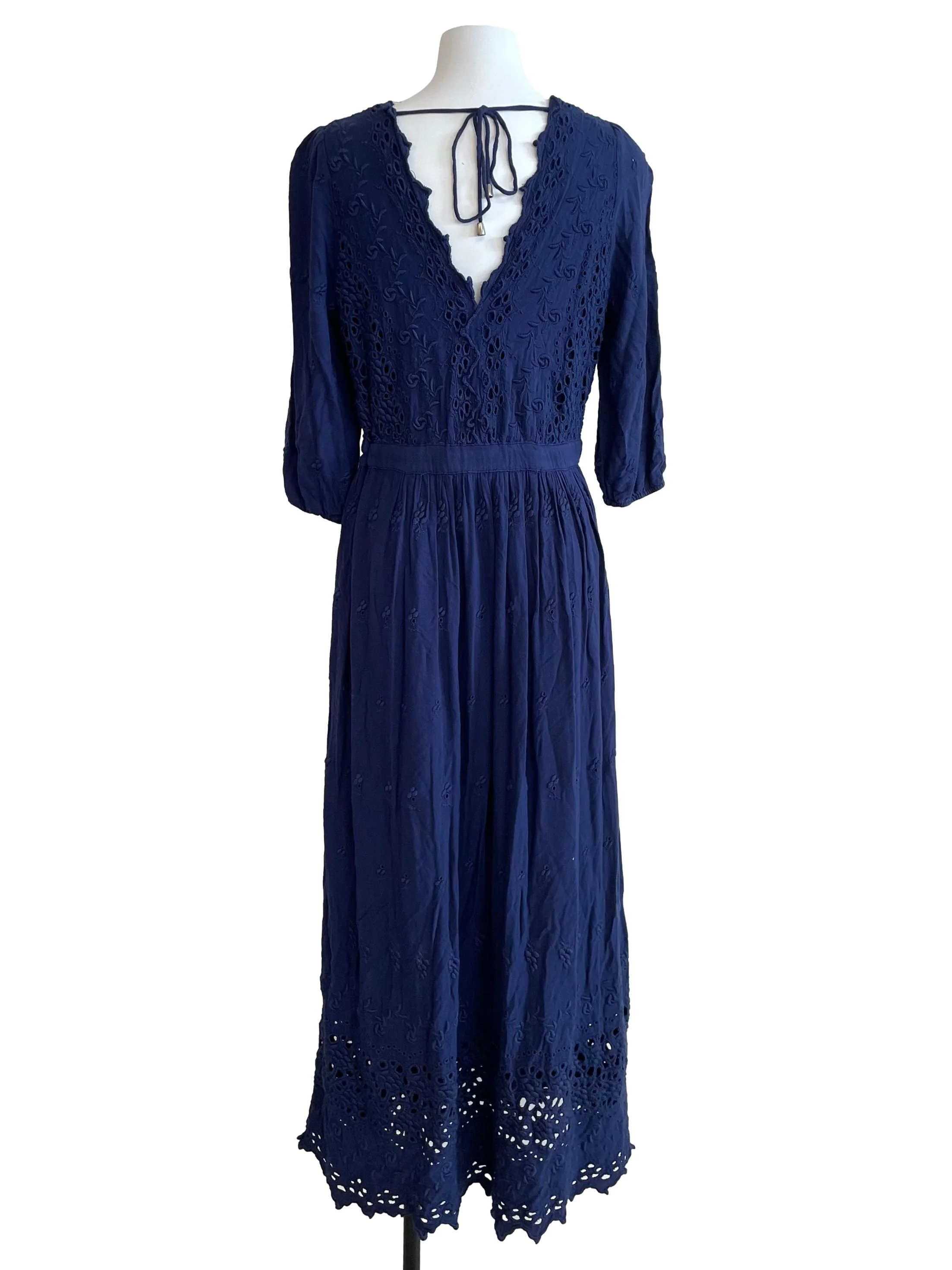 Navy Blue All Eyes On Me Midi Dress - Image 2