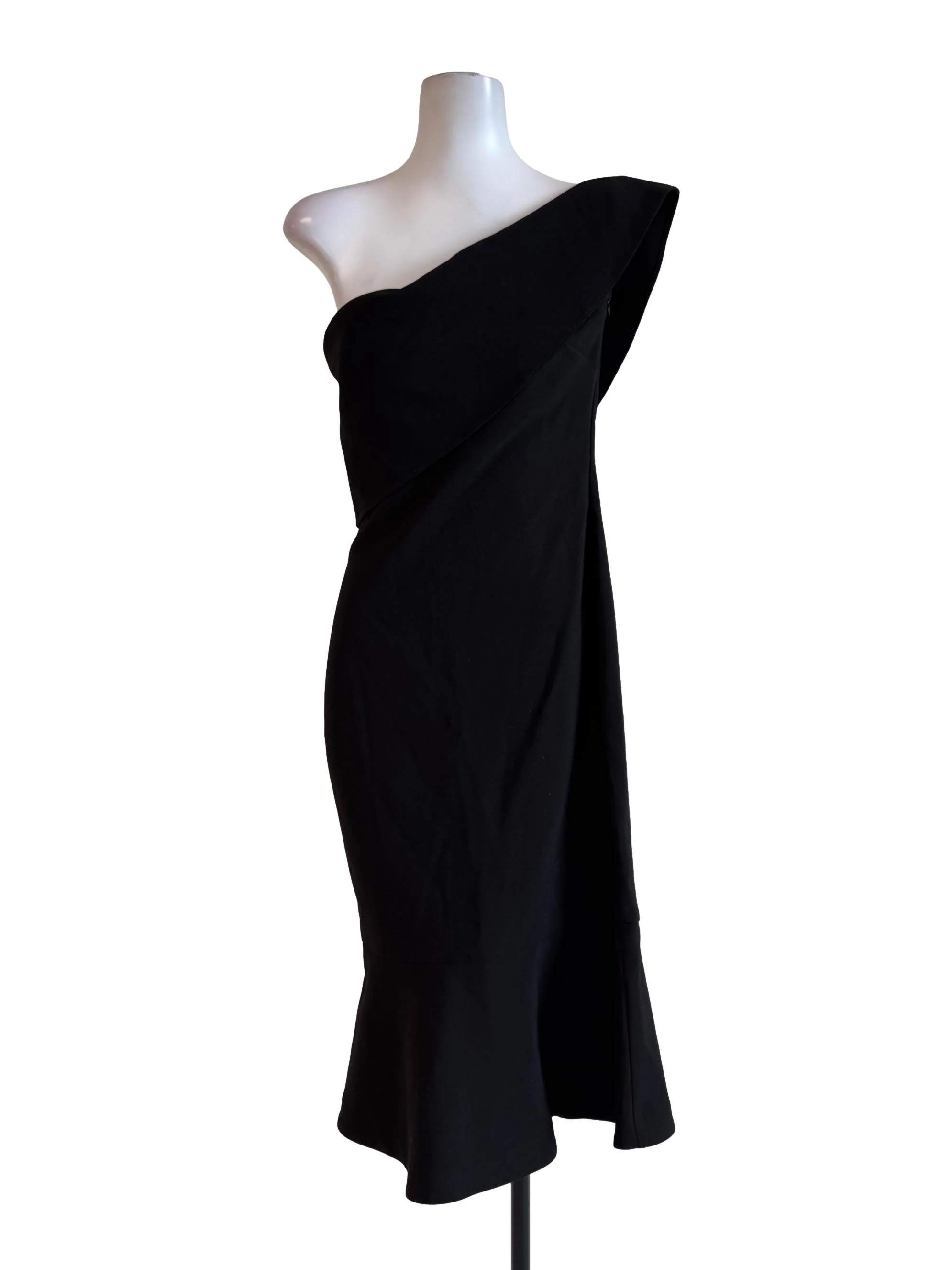 Ink Black Strapless Mermaid Dress