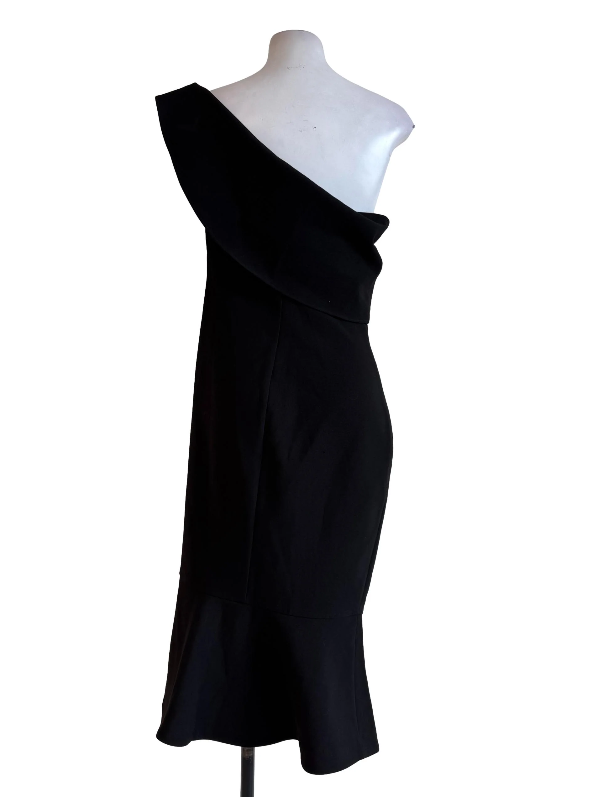 Ink Black Strapless Mermaid Dress - Image 2