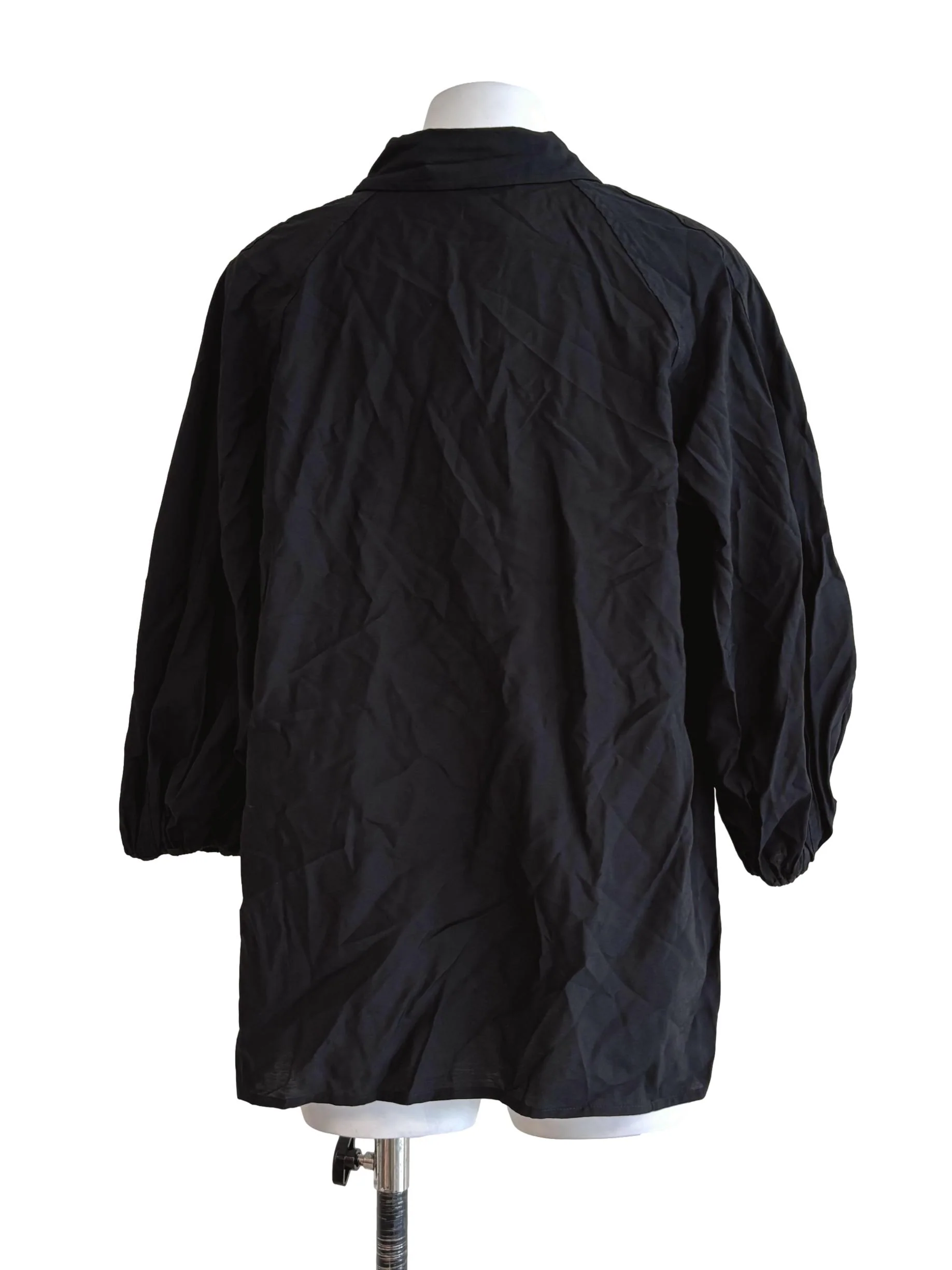 Iridium Black Buttoned Blouse LB - Image 2