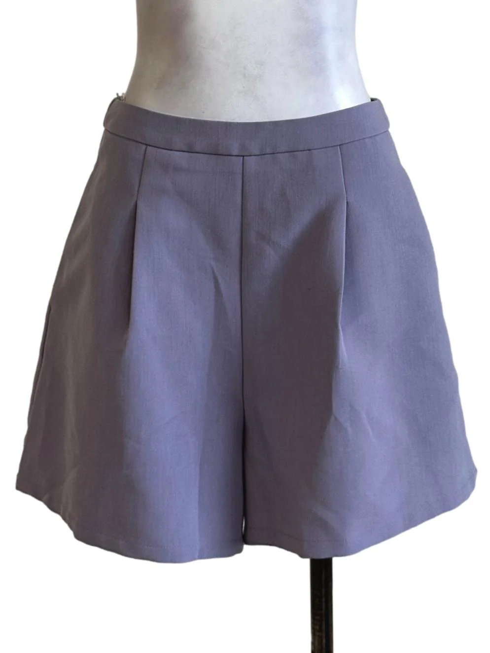 Iris Purple Plain Shorts TCL