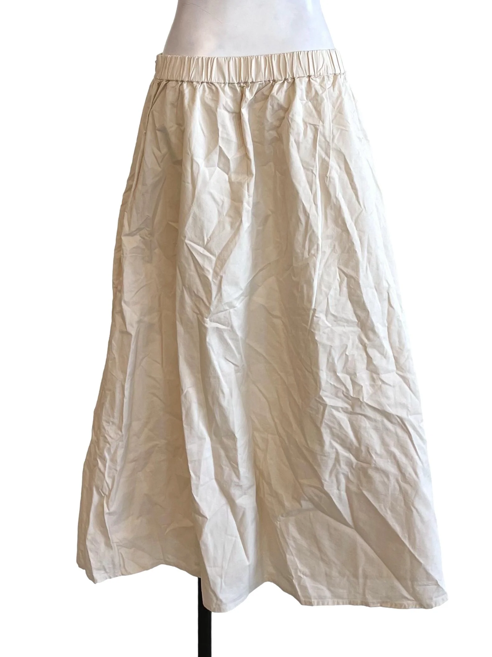 Ivory Basic Bouffant Skirt - Image 2