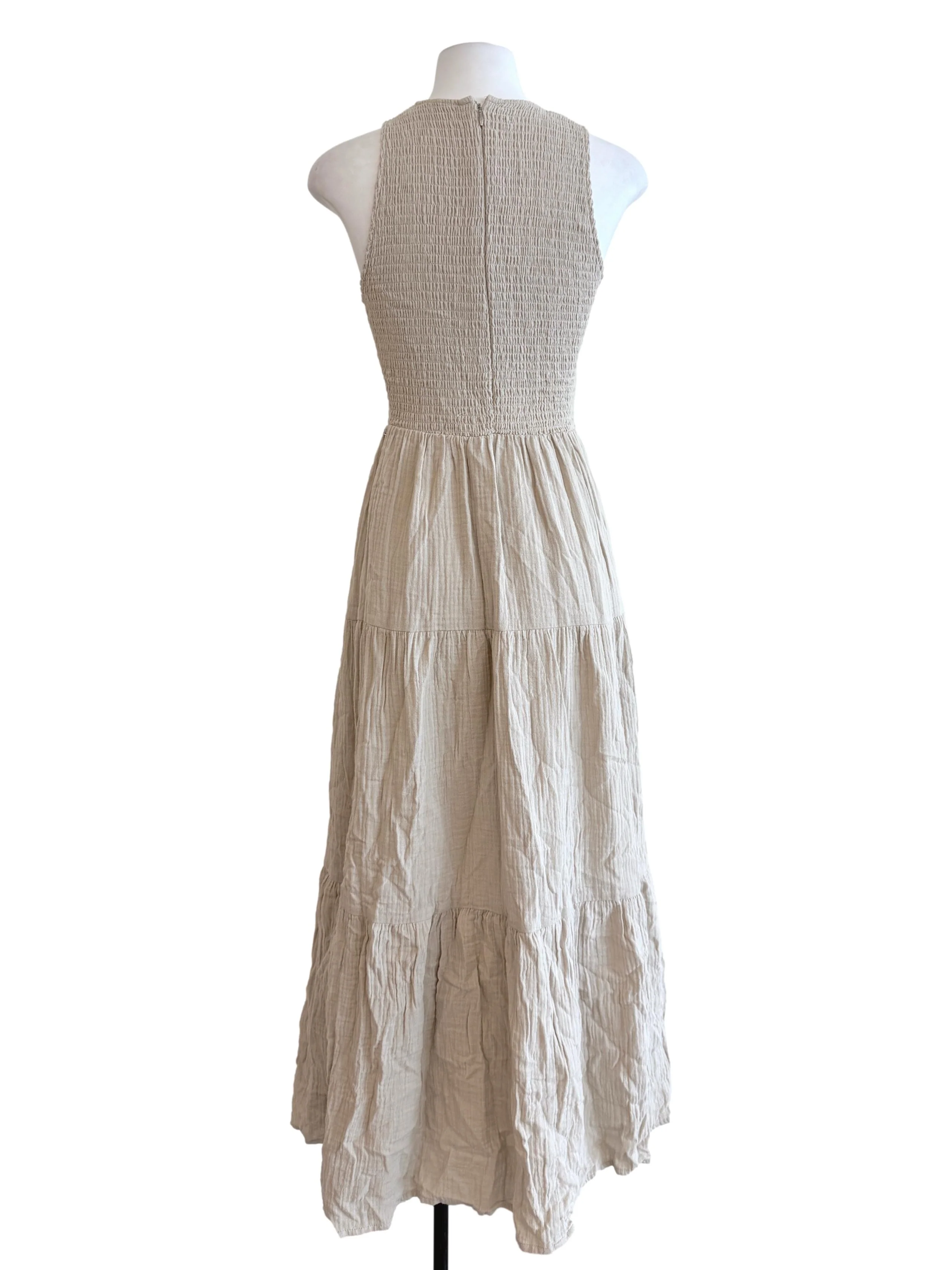 Ivory Drop Waist Sleeveless Top - Image 2