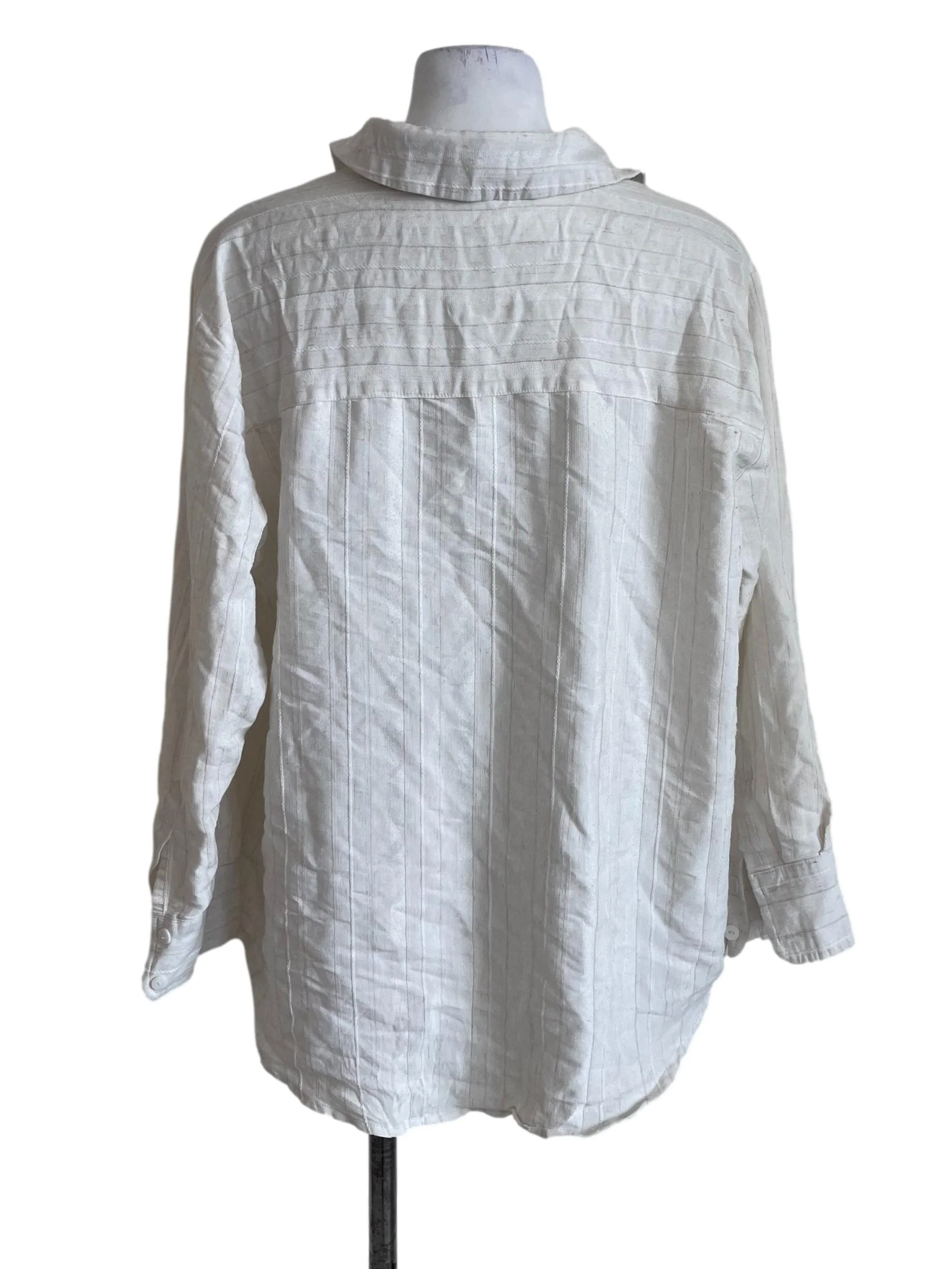 Ivory Striped Shirt - Image 2