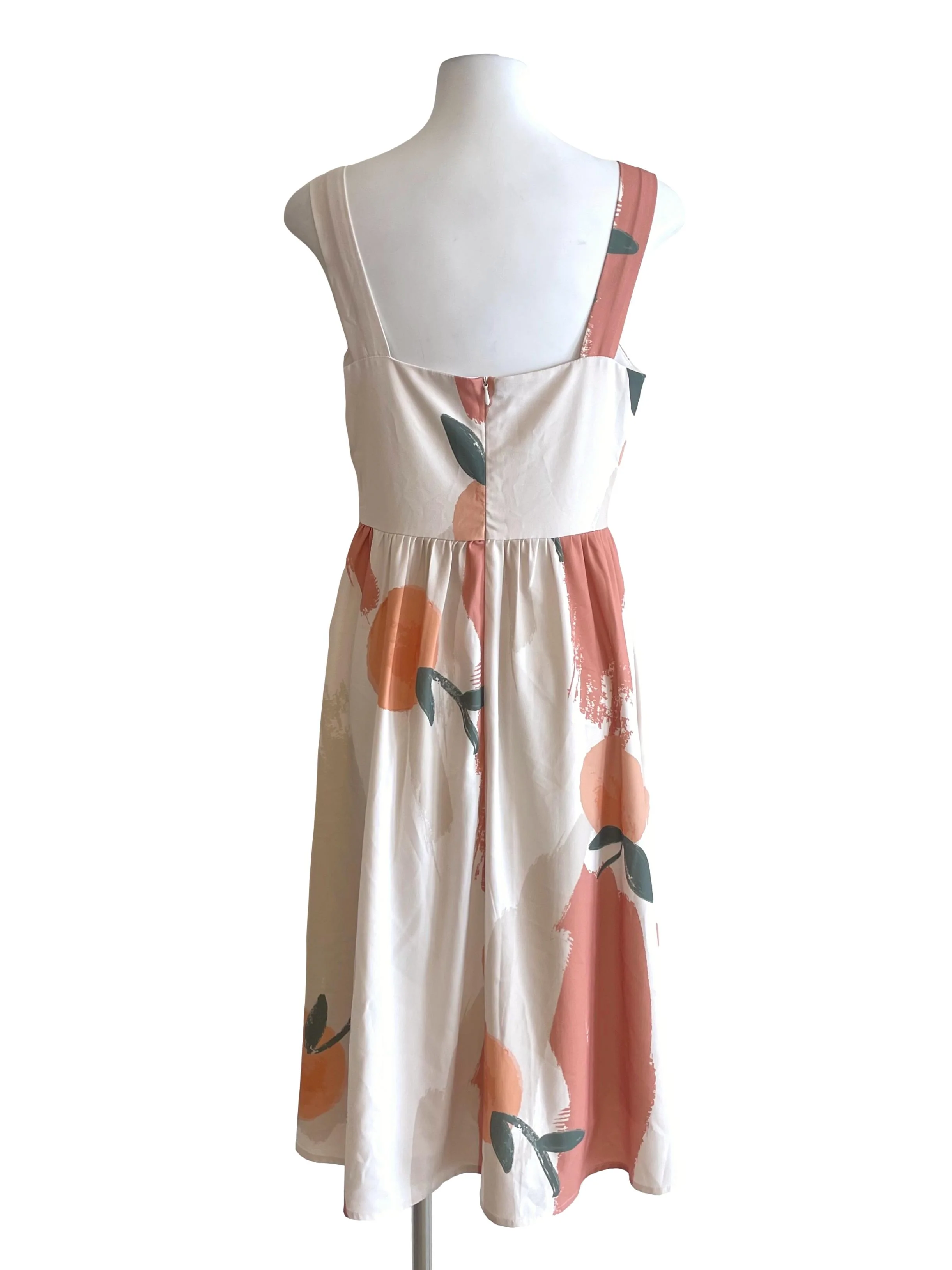 Ivory Tangerine Apron Dress - Image 2