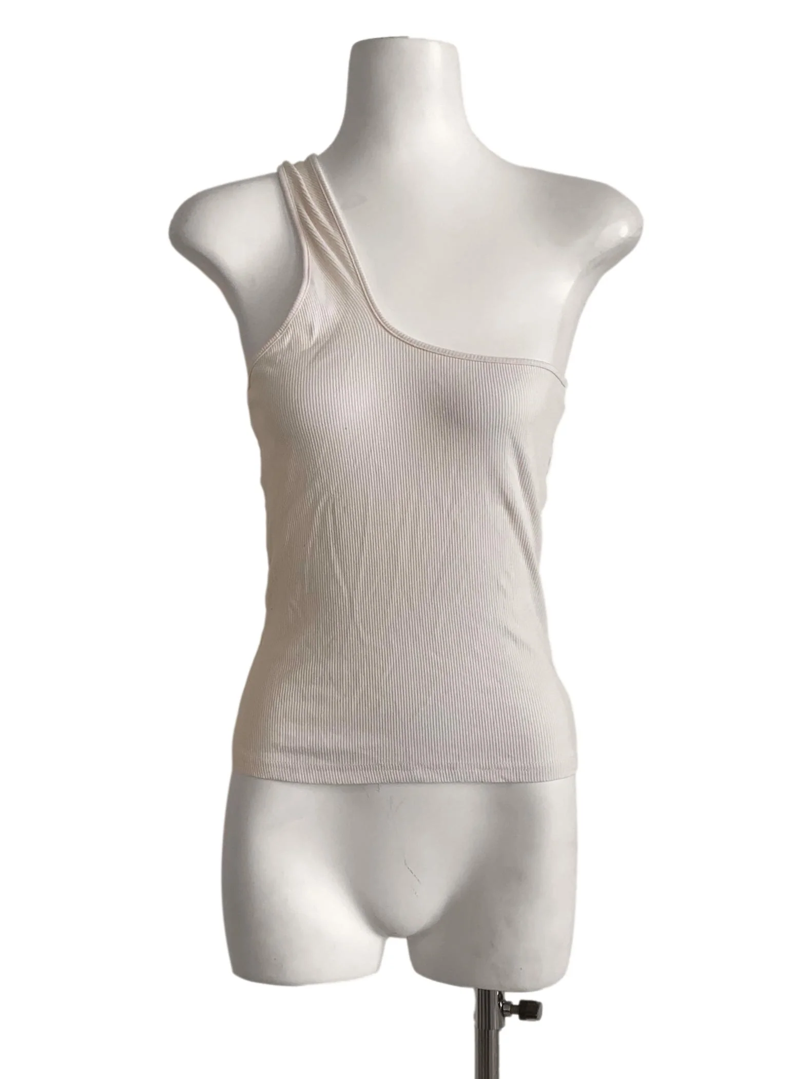 Ivory White Asymmetric Top
