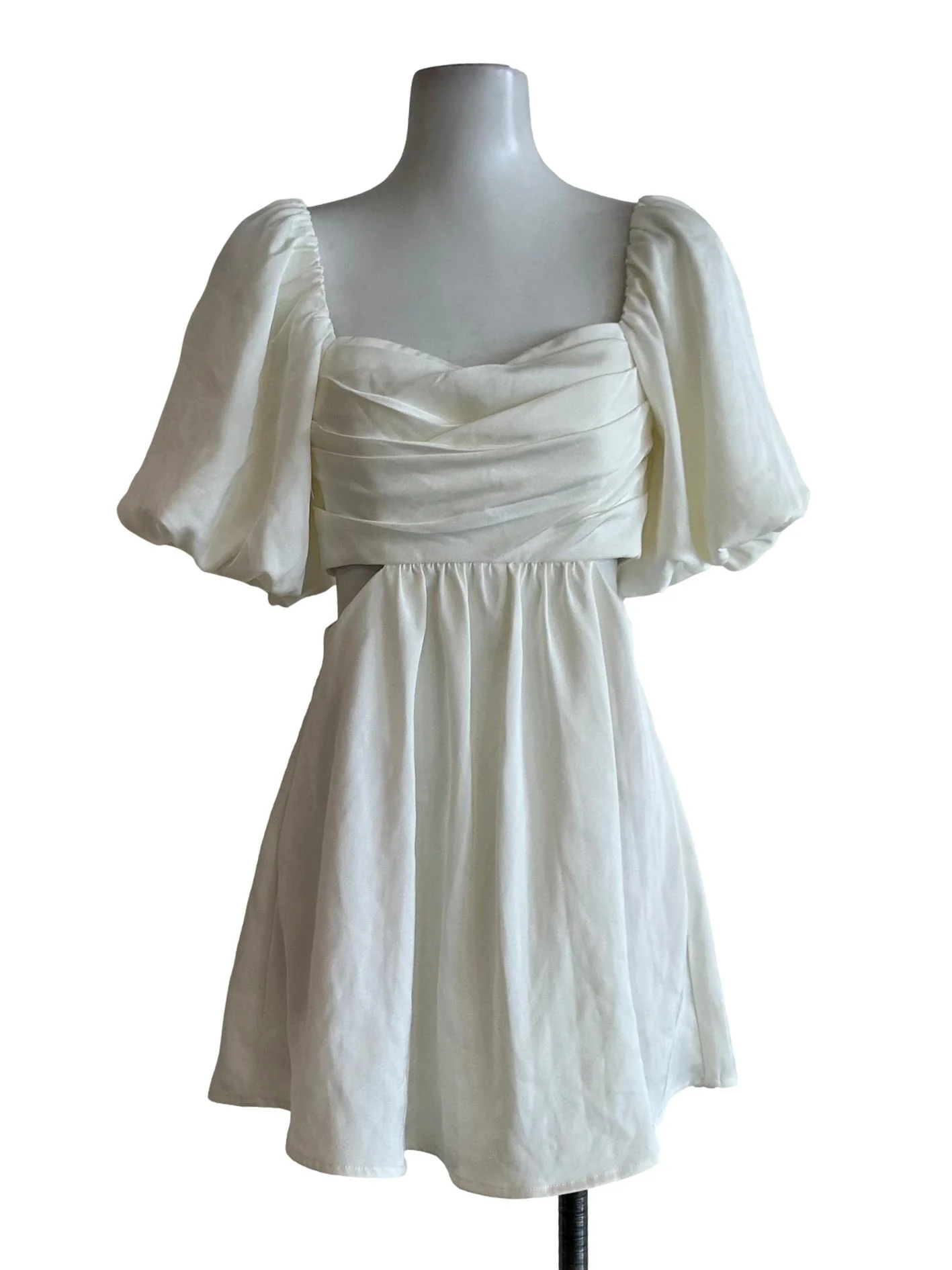 Ivory White Cutout Dress