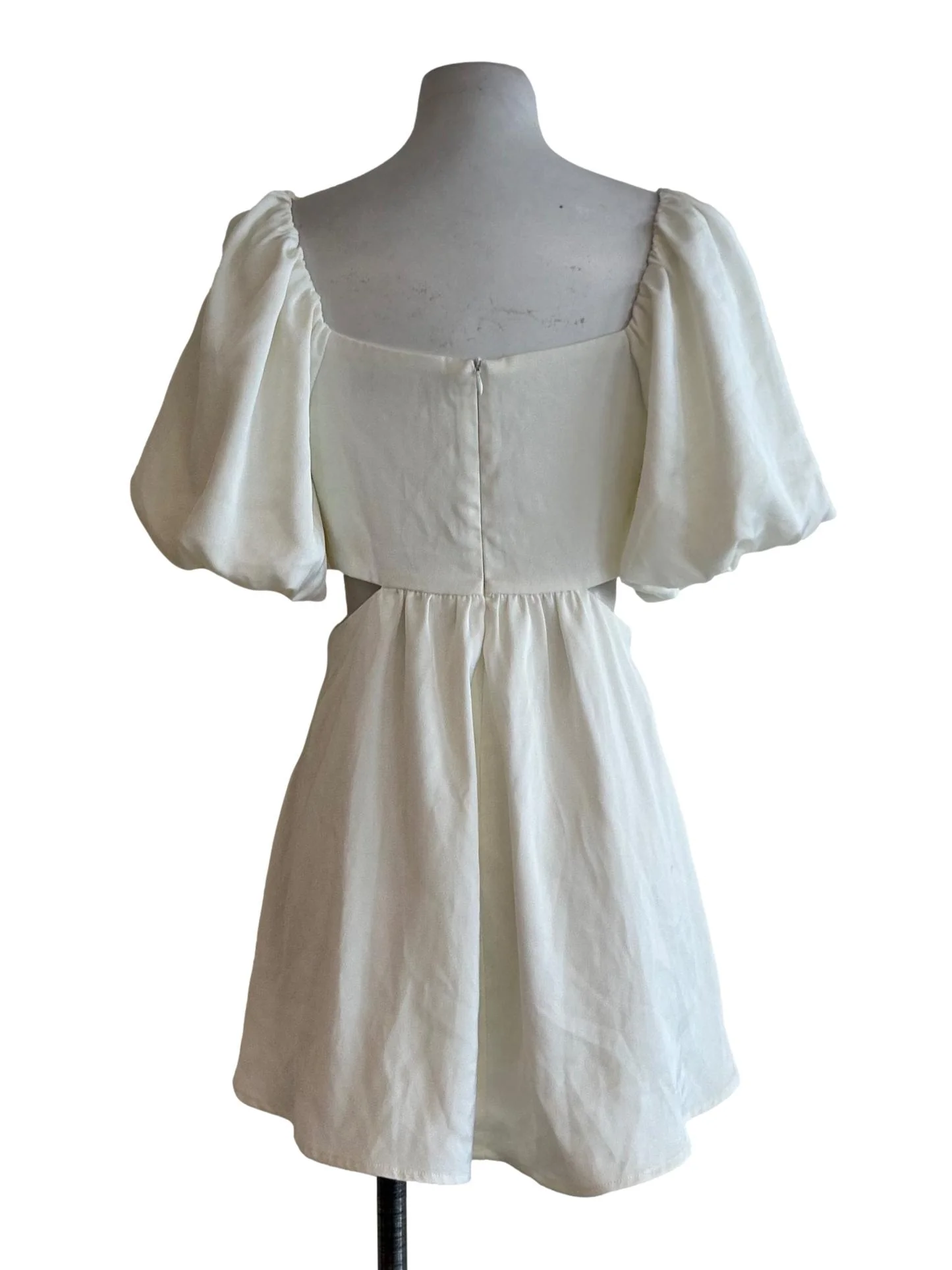 Ivory White Cutout Dress - Image 2