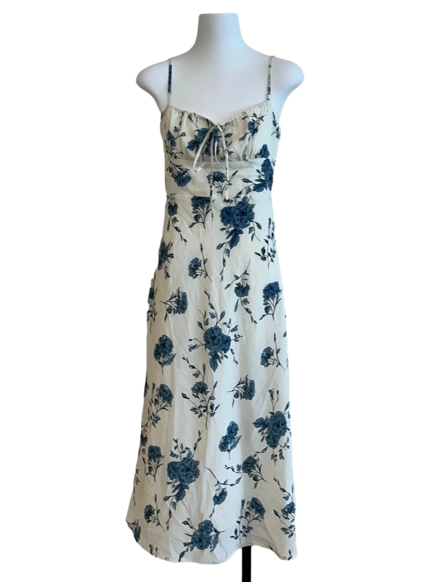 Ivory White Floral Cami Dress
