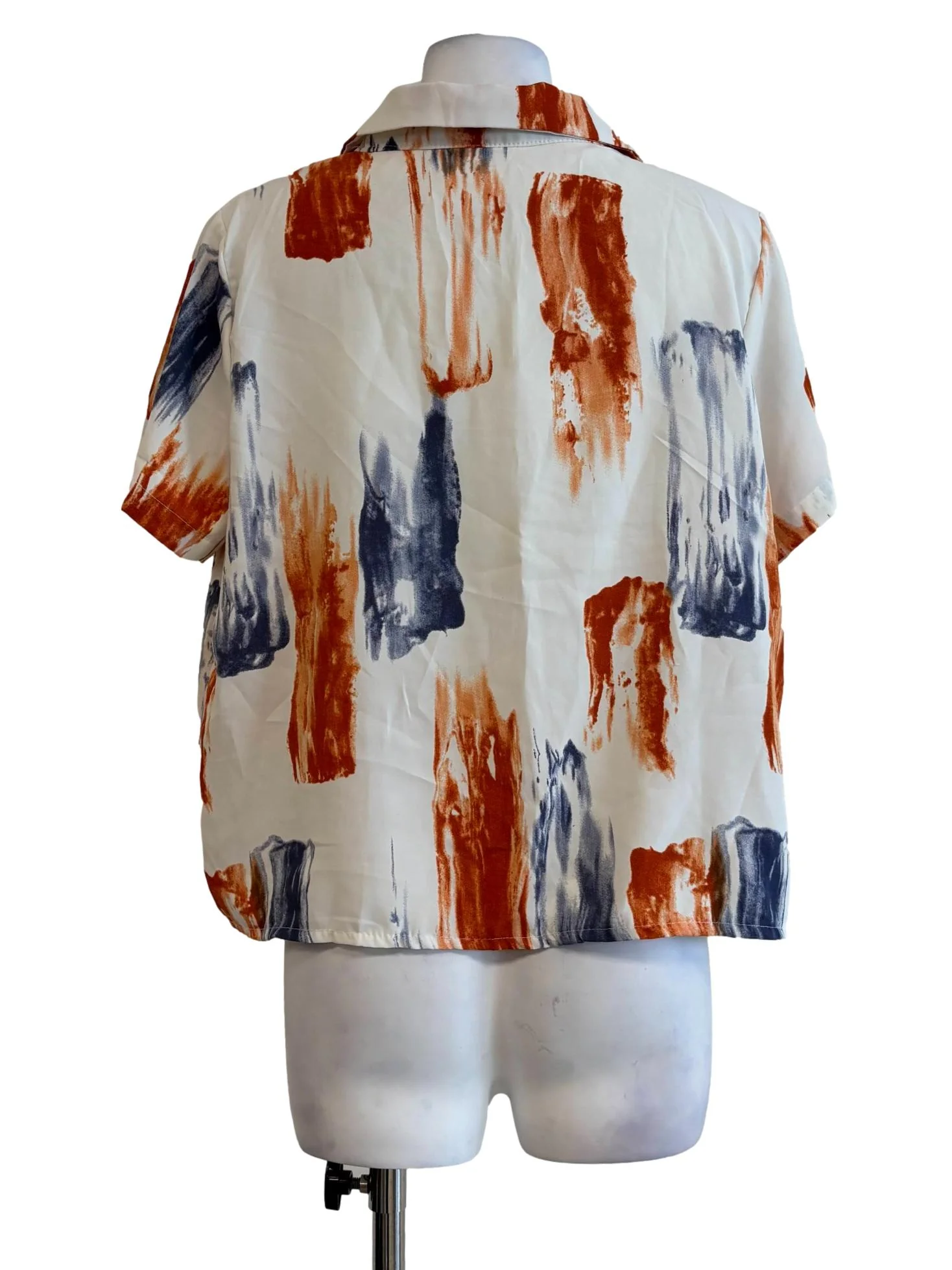 Ivory White Patterned Shirt - Image 2