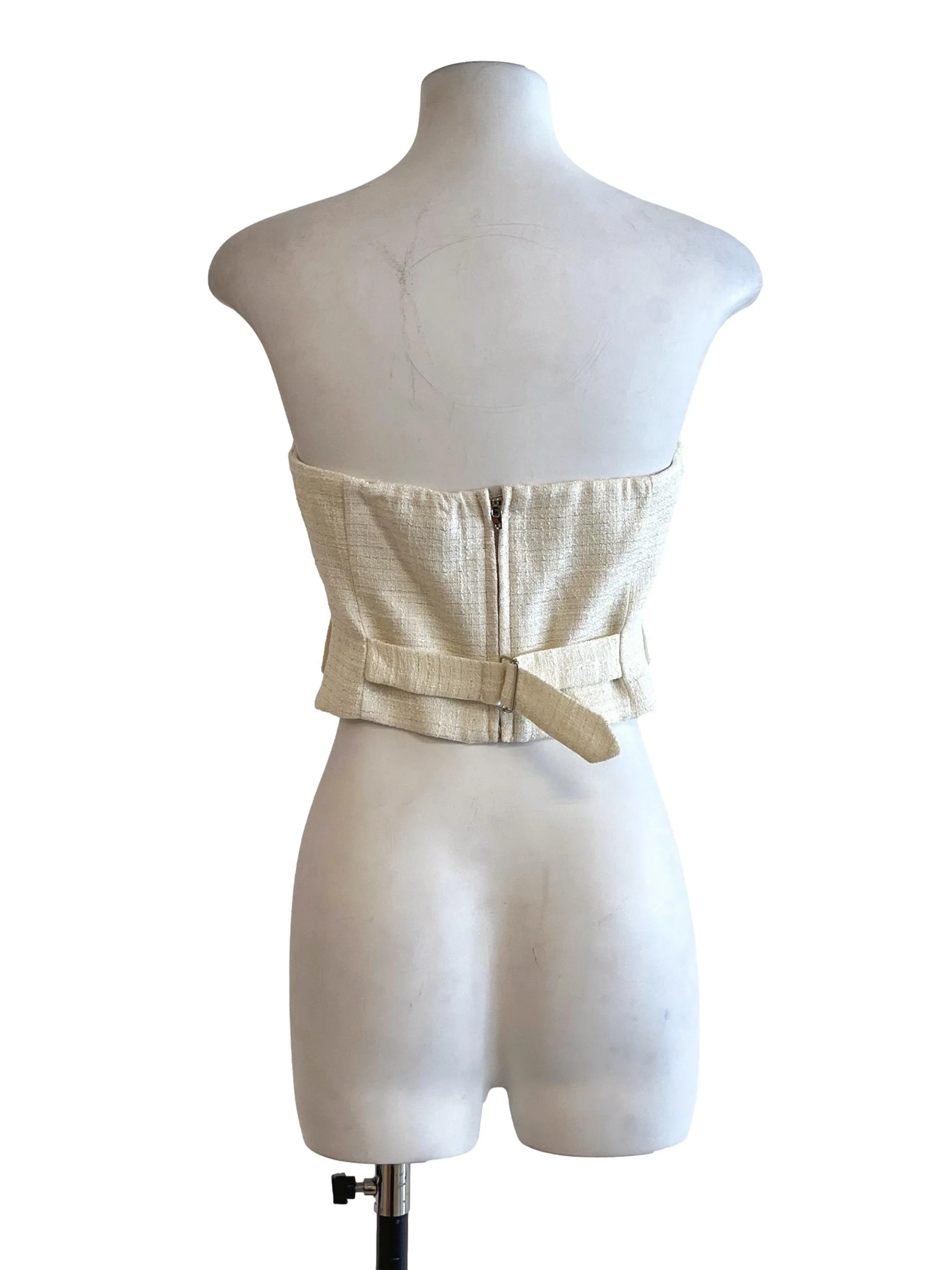 Ivory White Strapless Top - Image 2