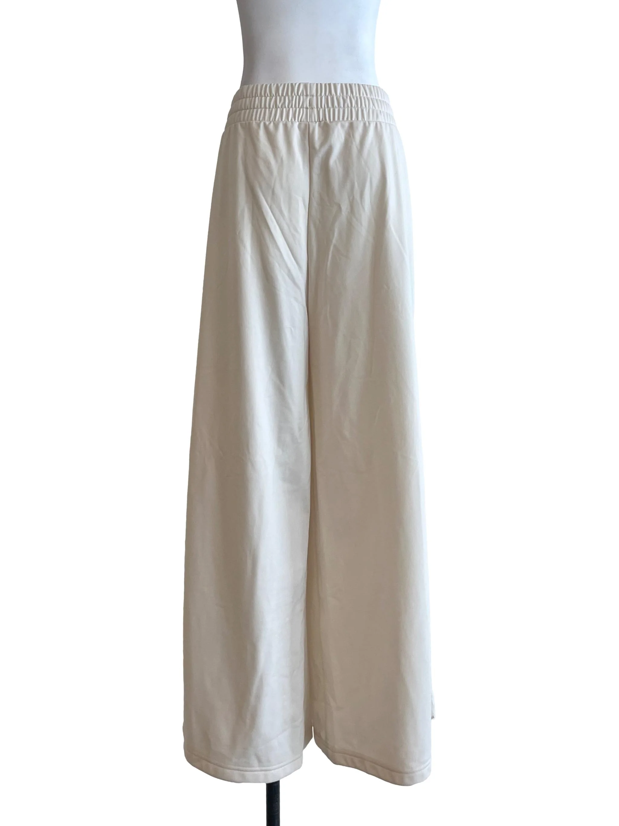 Ivory White Wide Leg Sweatpants - Image 2