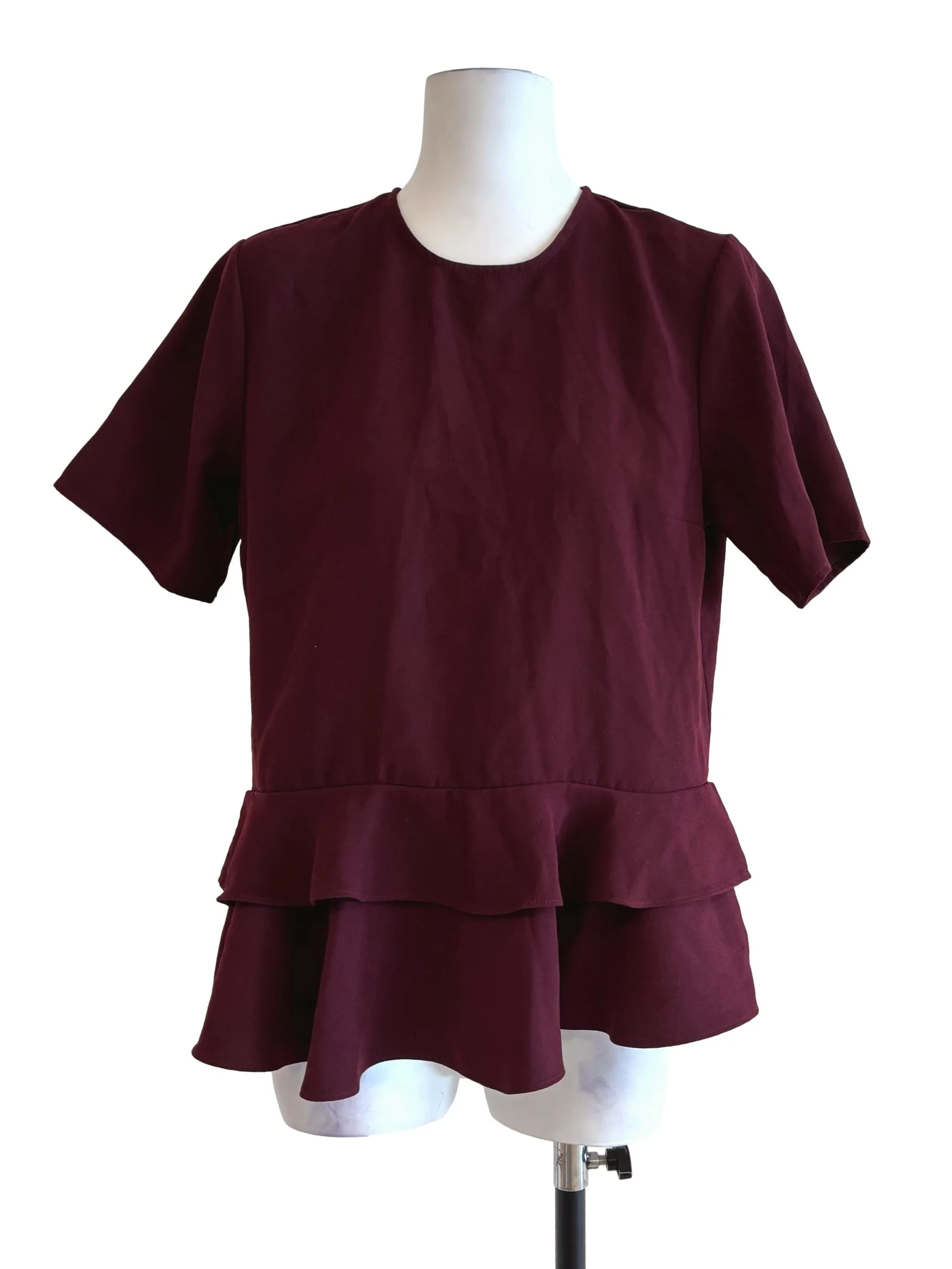 Jam Purple Peplum Top TEM