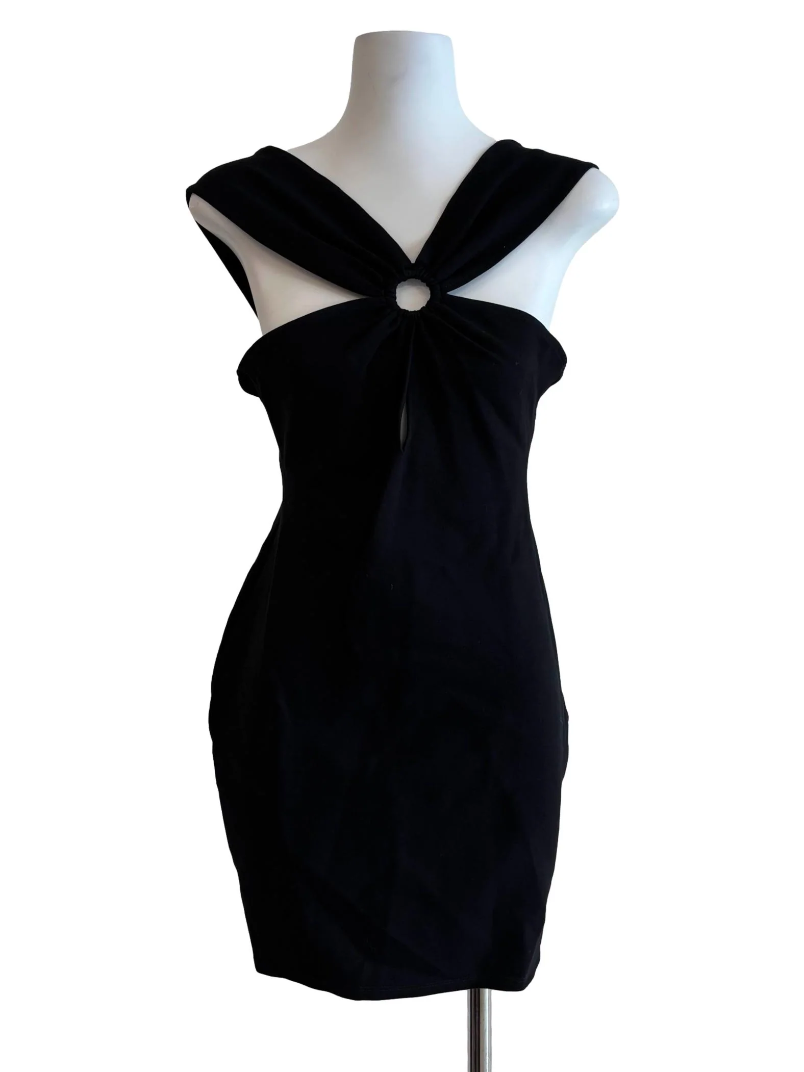 Jet Black Butterfly Bodycon Dress