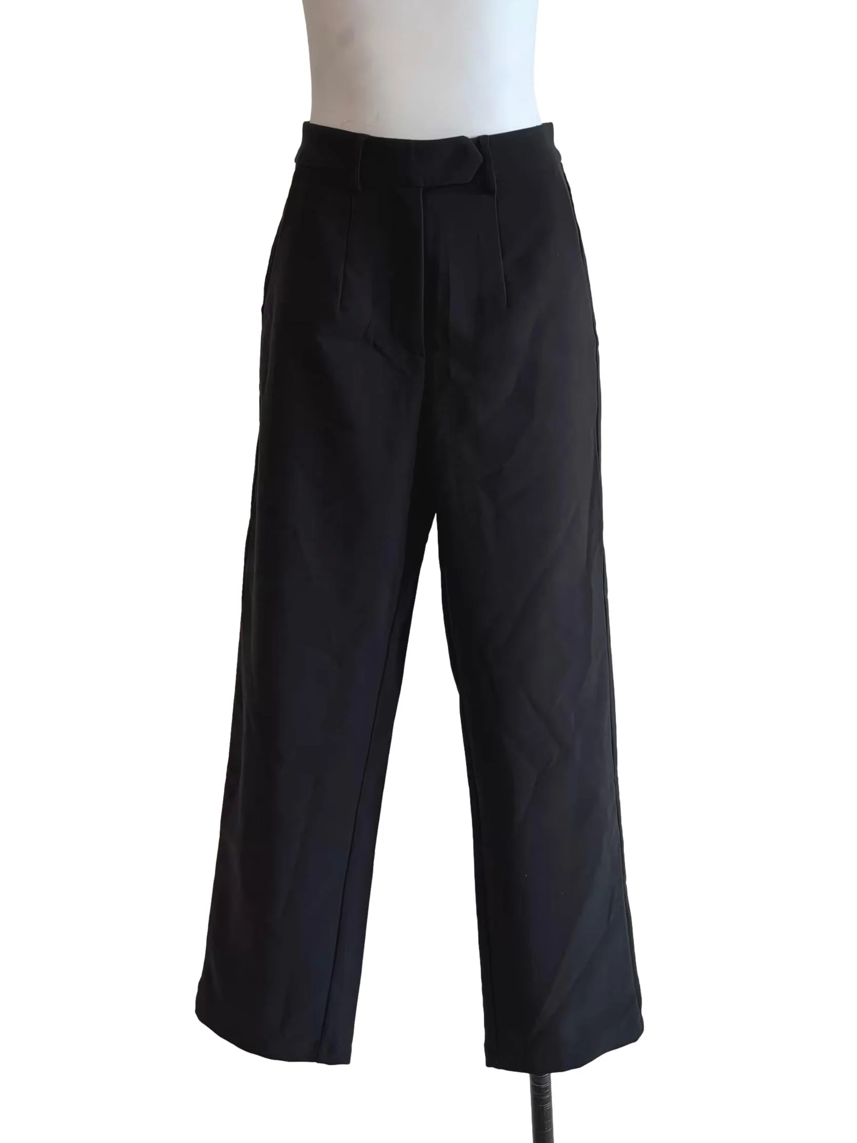 Jet Black Slim Fit Slacks
