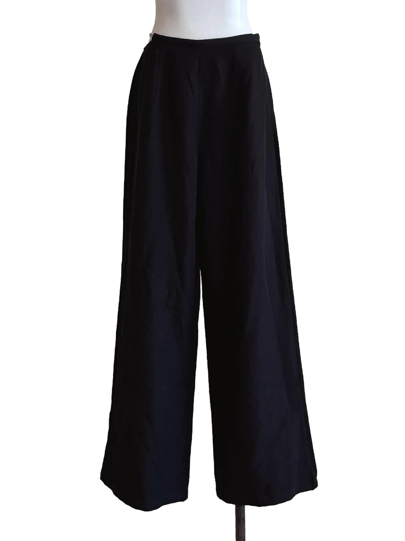 Jet Black Straight Pants