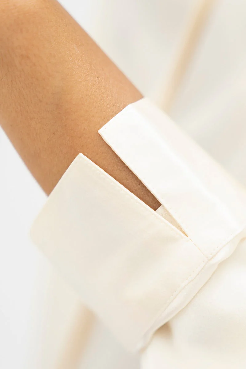 Kobe Blouse In Pearl White CSN - Image 5