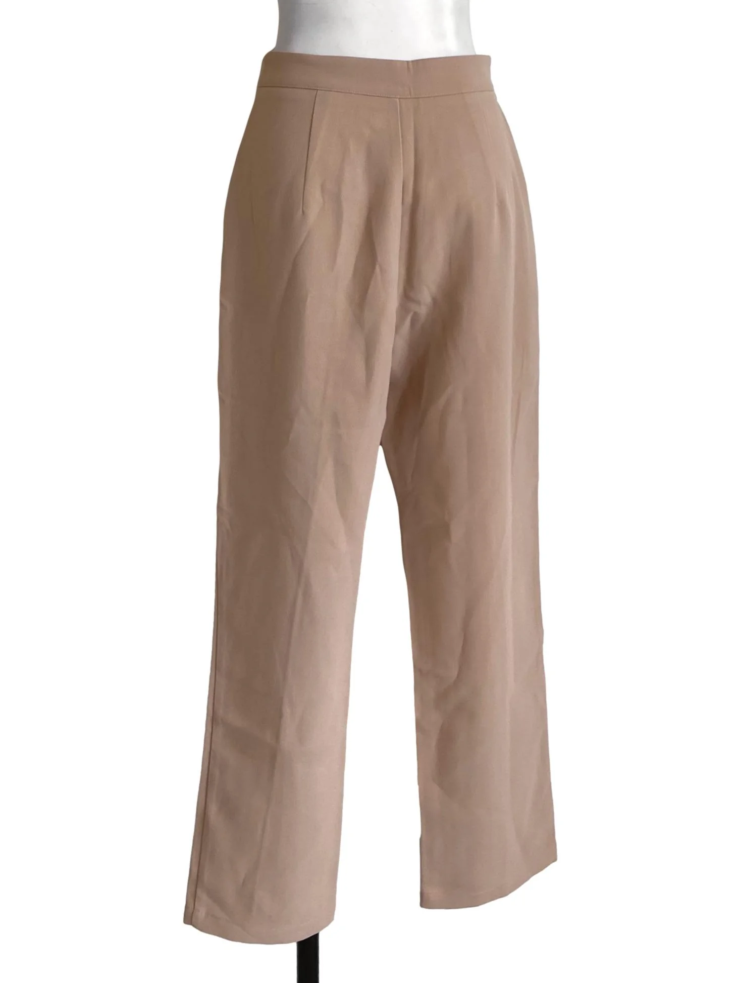 Lace Beige Herringbone Pegged Pants - Image 2