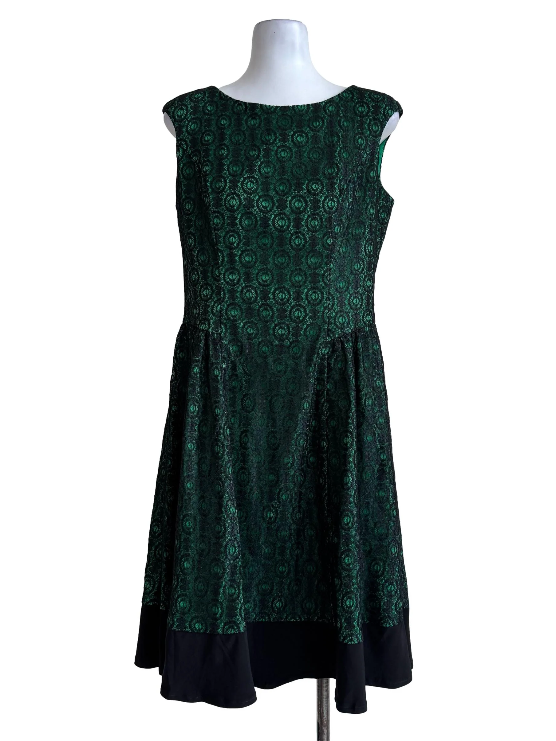 Lace Green Empire Dress